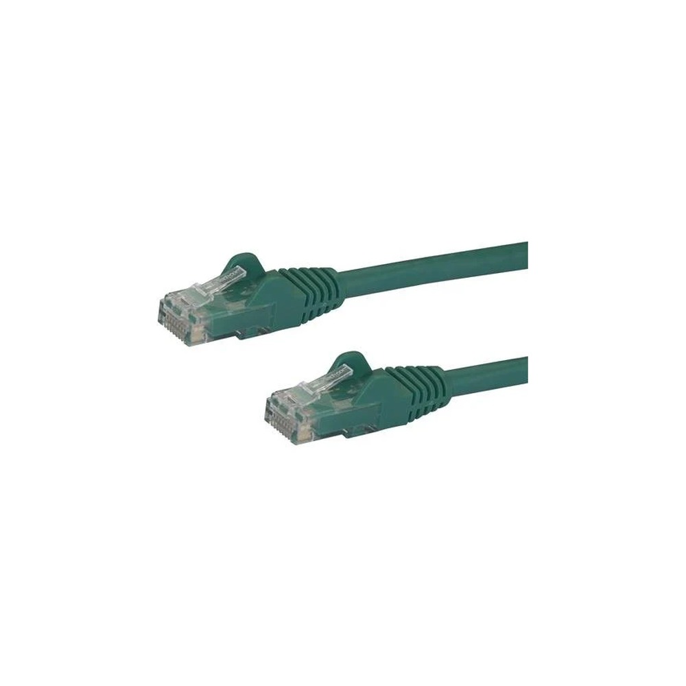 Startech 2m CAT6 Ethernet Cable, 10 Gigabit Snagless RJ45 650MHz 100W PoE Patch Cord, CAT 6 10GbE UTP Network Cable w/Strain Relief, Green, Wiring is UL Certified/TIA - Category 6 - 24AWG (N6PATC2MGN) - Patch cable - RJ-45 (M) to RJ-45 (M) - 2 m - UTP - C