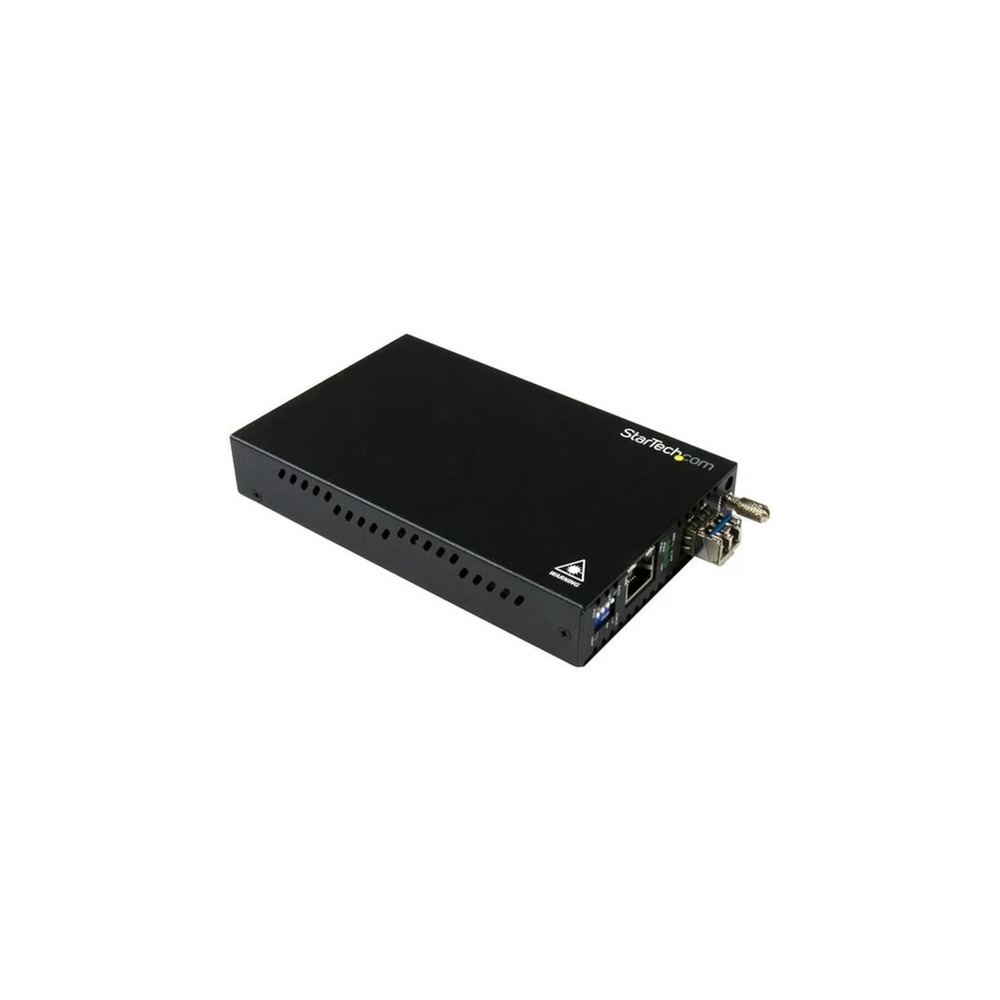Startech Singlemode (SM) LC Fiber Media Converter for 1Gbe Network - 10km - Gigabit Ethernet - 1310nm - with SFP Transceiver (ET91000SM10) - Fibre media converter - 1GbE - 100Base-LX, 1000Base-T - RJ-45 / LC single-mode - up to 10 km - 1310 nm - for P/N: