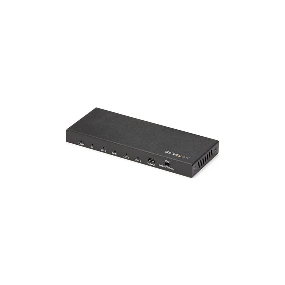 Startech HDMI Splitter - 4-Port - 4K 60Hz - HDMI Splitter 1 In 4 Out - 4 Way HDMI Splitter - HDMI Port Splitter (ST124HD202) - Video/audio splitter - 4 x HDMI - desktop