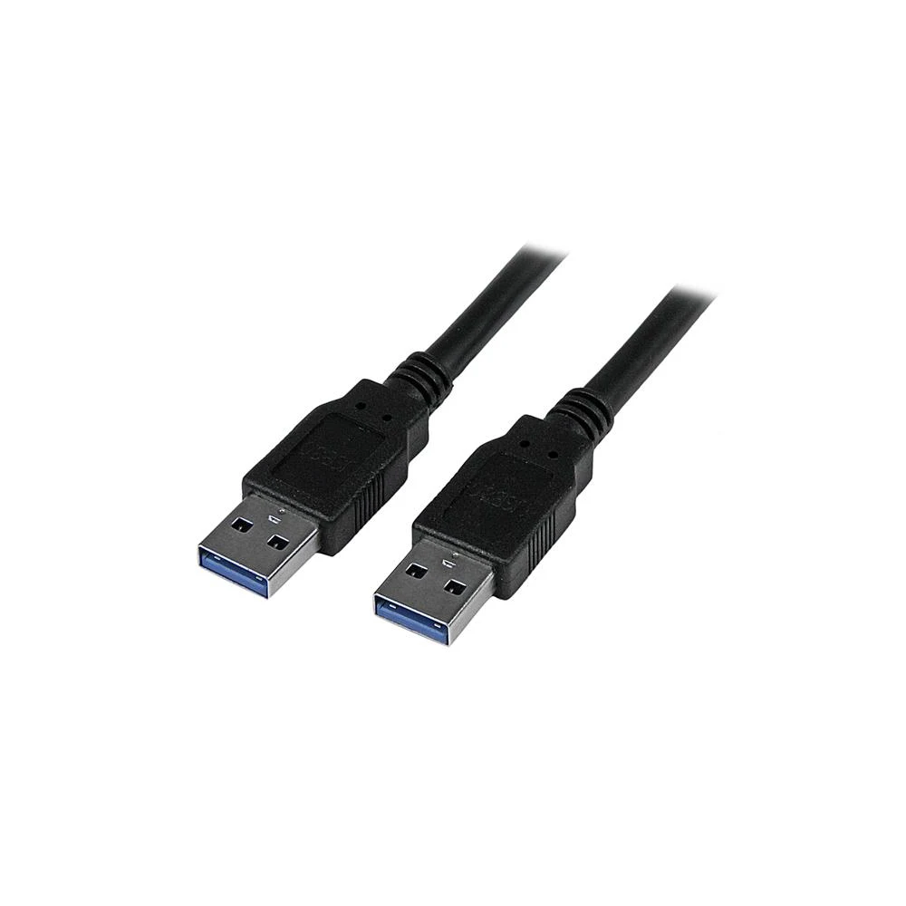 StarTech 3m 10 ft USB 3.0 Cable - A to A - M/M - Long USB 3.0 Cable - USB 3.1 Gen 1 (5 Gbps) (USB3SAA3MBK) - USB cable - USB Type A (M) to USB Type A (M) - USB 3.0 - 3 m - molded - black - for P/N: HB30C1A1CPD, HB30C3A1CFBW, HB30C3A1CST, HB30C5A2CSC, HB30