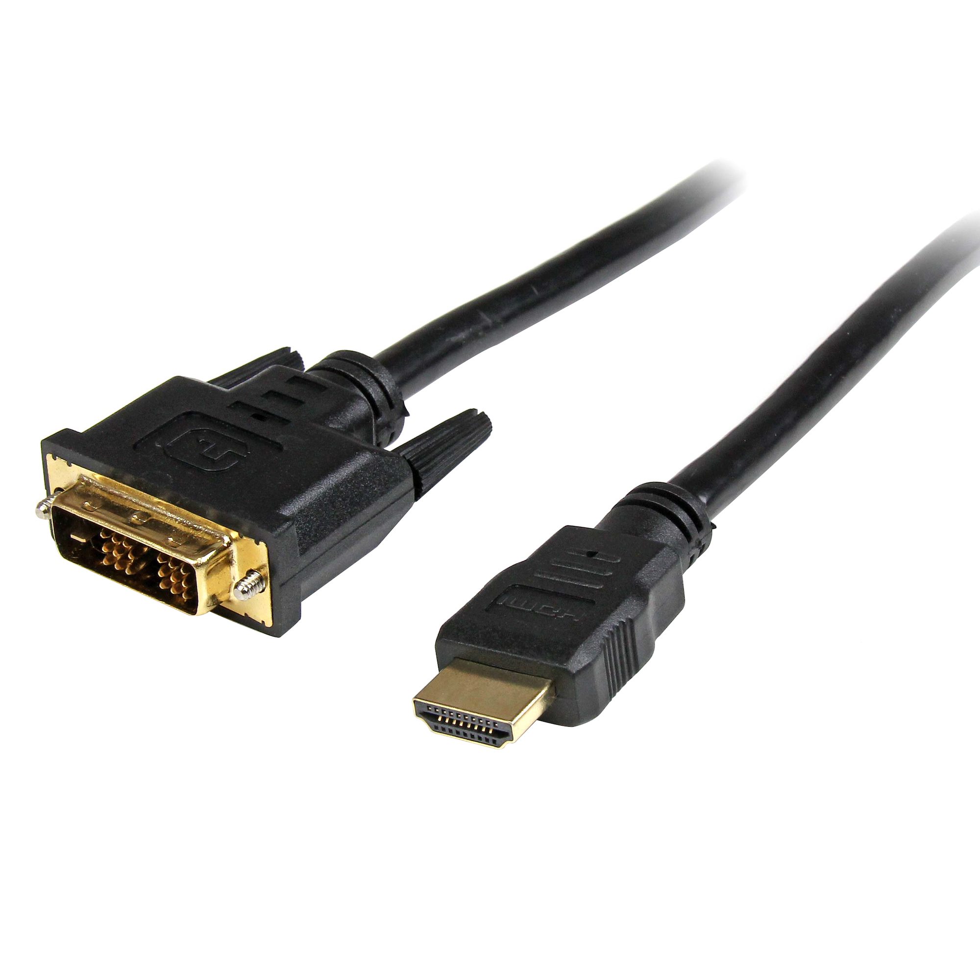 Startech 5m High Speed HDMI Cable to DVI Digital Video Monitor - Adapter cable - HDMI male to DVI-D male - 5 m - shielded - black