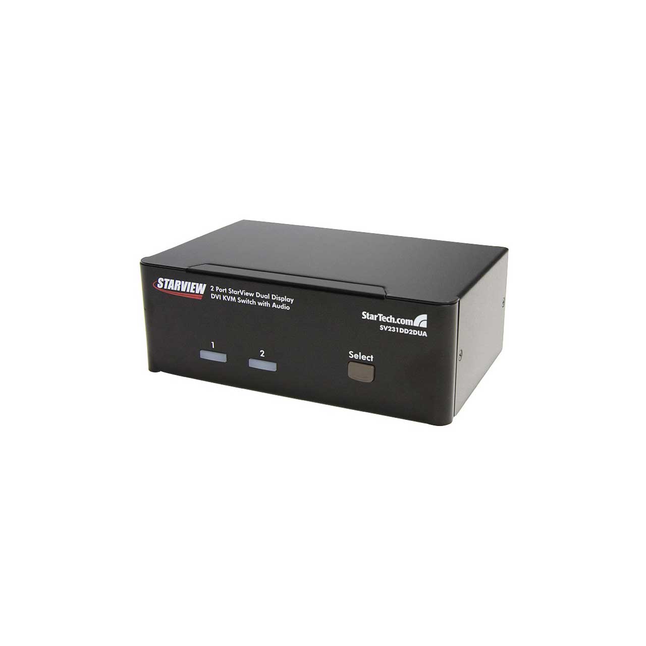 Startech DVI KVM Switch with Audio & USB 2.0 Hub - 2-Port USB KVM Switch - 1920 x 1200 - Dual Monitor KVM Switch (SV231DD2DUA) - KVM / audio / USB switch - 2 x KVM / audio / USB - 1 local user - desktop - for P/N: IM12D1500P, SVA12M2NEUA, SVA12M5NA, USBDV
