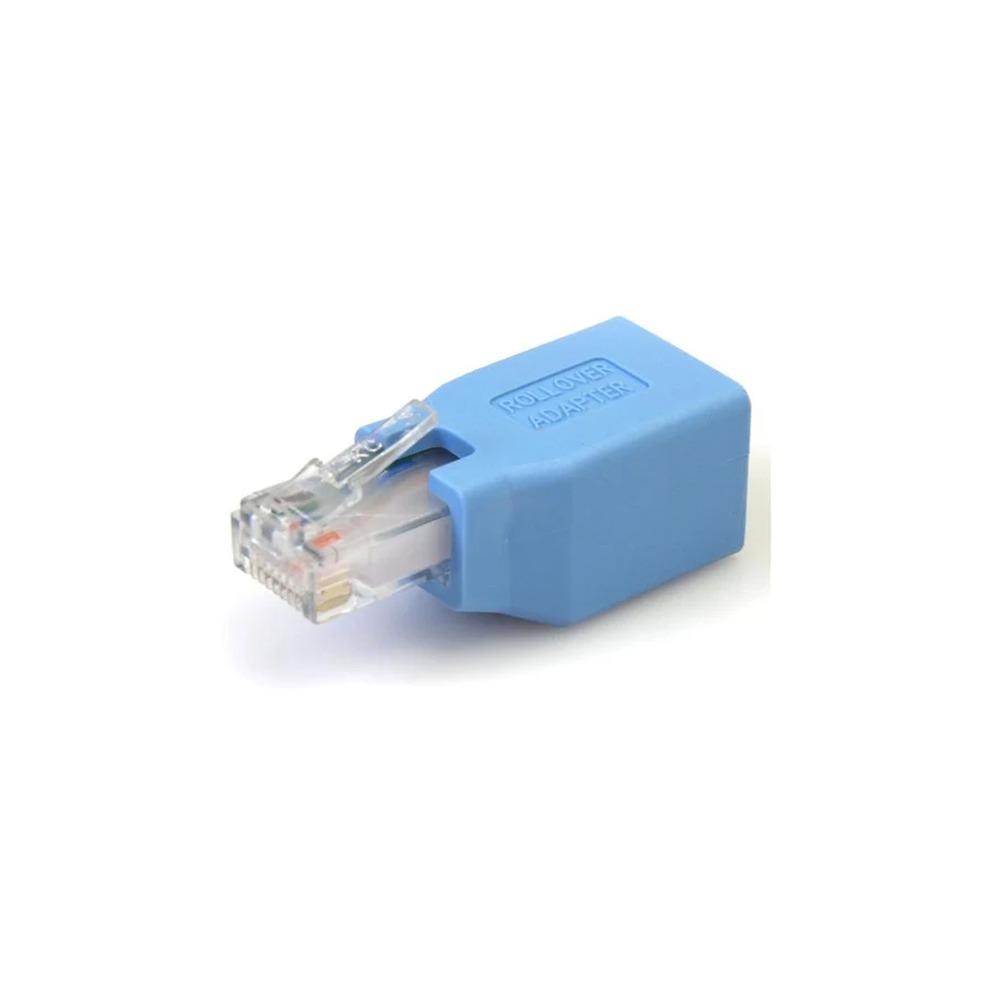 Startech Cisco Console Rollover Adapter for RJ45 Ethernet Cable - Network adapter cable - RJ-45 (M) to RJ-45 (F) - blue - ROLLOVER - Network adapter cable - RJ-45 (M) to RJ-45 (F) - blue