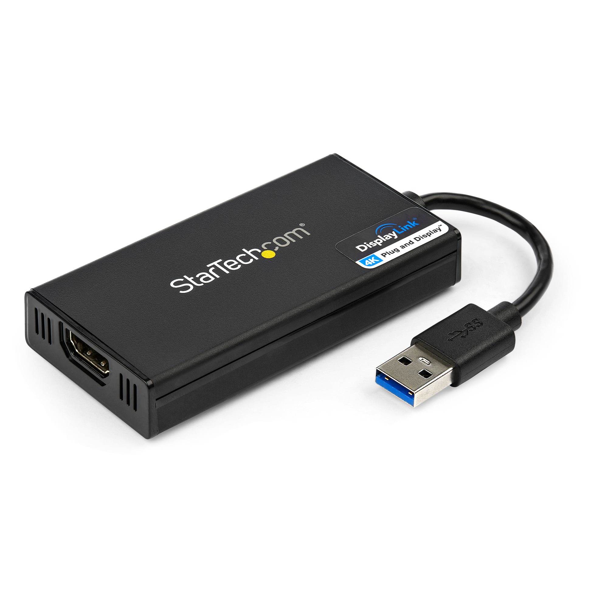 Startech USB 3.0 to HDMI Adapter, 4K 30Hz Ultra HD, DisplayLink Certified, USB Type-A to HDMI Display Adapter Converter for Monitor, External Video & Graphics Card, Mac & Windows - USB to HDMI Adapter (USB32HD4K) - Adapter cable - TAA Compliant - USB Type
