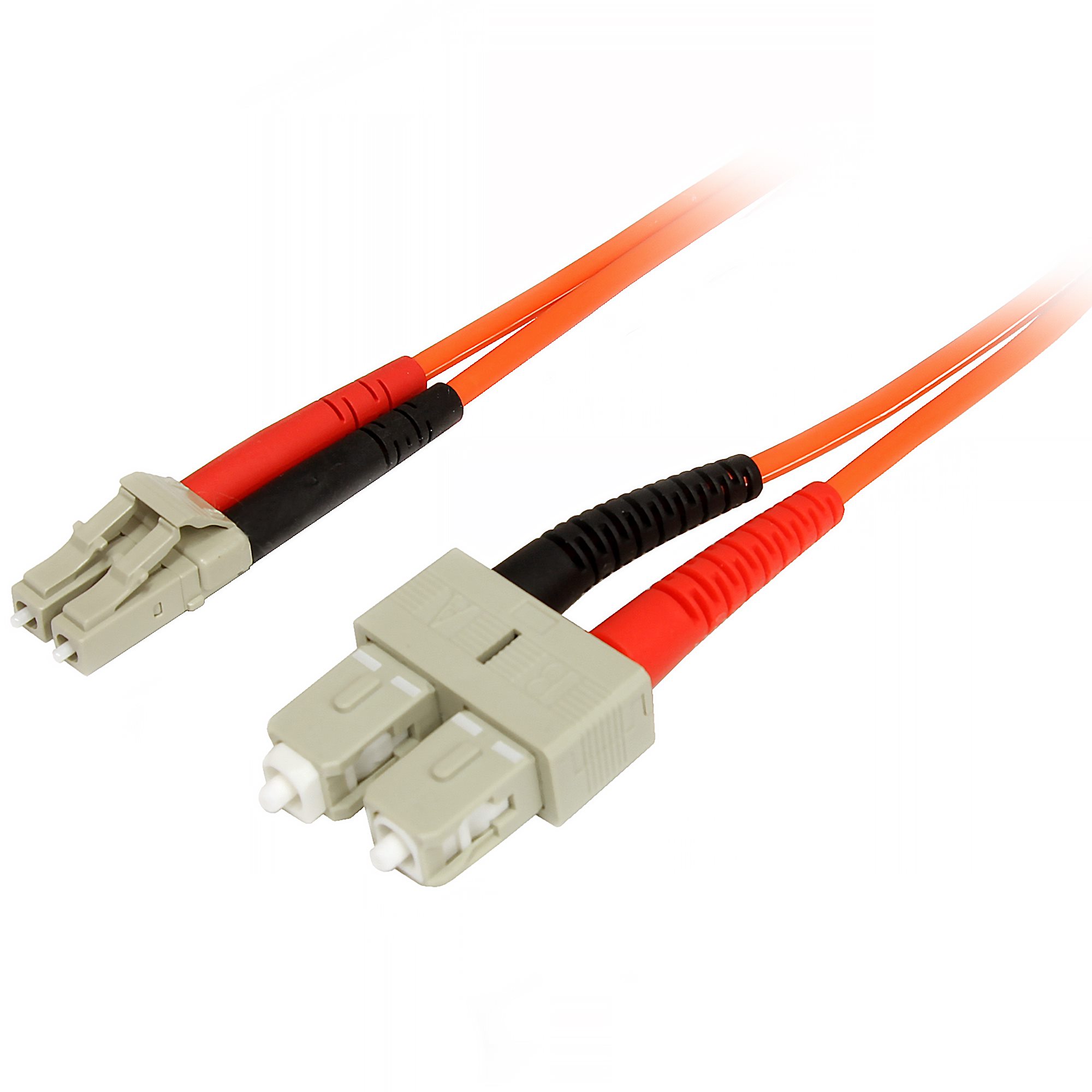 Startech 2m Fiber Optic Cable - Multimode Duplex 50/125 - LSZH - LC/SC - OM2 - LC to SC Fiber Patch Cable - Network cable - LC multi-mode (M) to SC multi-mode (M) - 2 m - 2 m - fibre optic - duplex - 50 / 125 micron