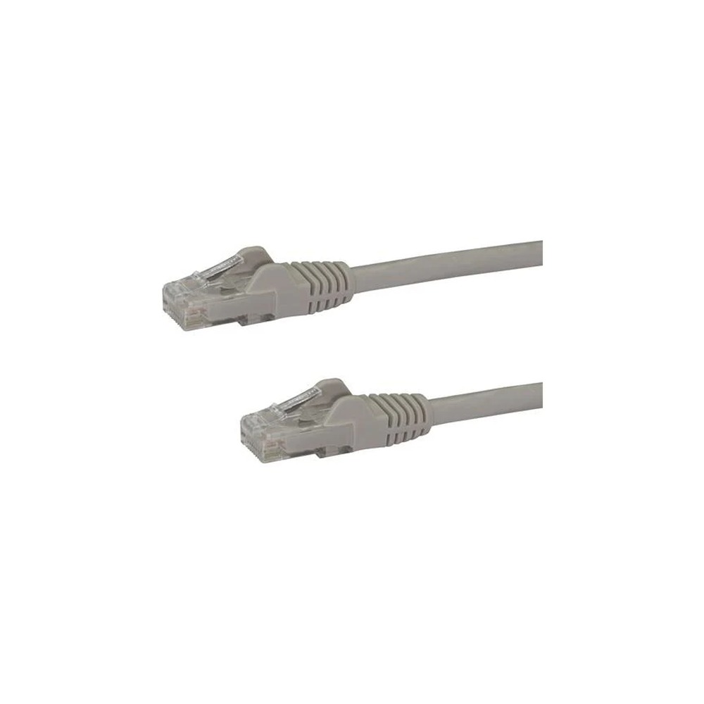 Startech 10m CAT6 Ethernet Cable, 10 Gigabit Snagless RJ45 650MHz 100W PoE Patch Cord, CAT 6 10GbE UTP Network Cable w/Strain Relief, Grey, Wiring is UL Certified/TIA - Category 6 - 24AWG (N6PATC10MGR) - Patch cable - RJ-45 (M) to RJ-45 (M) - 10 m - UTP -