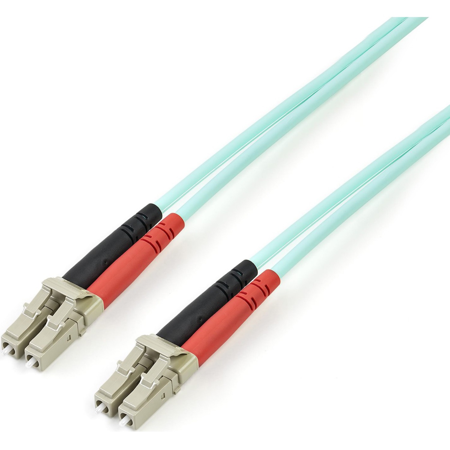 Startech 5m Fiber Optic Cable - 10 Gb Aqua - Multimode Duplex 50/125 - LSZH - LC/LC - OM3 - LC to LC Fiber Patch Cable - Patch cable - LC multi-mode (M) to LC multi-mode (M) - 5 m - 5 m - fibre optic - duplex - 50 / 125 micron - aqua - for P/N: MASFP10GBS