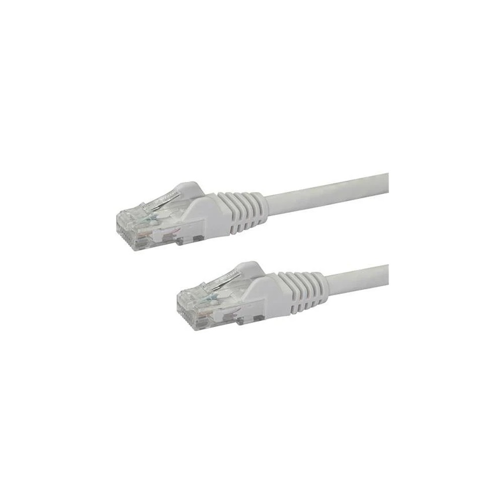 Startech 7m CAT6 Ethernet Cable, 10 Gigabit Snagless RJ45 650MHz 100W PoE Patch Cord, CAT 6 10GbE UTP Network Cable w/Strain Relief, White, Wiring is UL Certified/TIA - Category 6 - 24AWG (N6PATC7MWH) - Patch cable - RJ-45 (M) to RJ-45 (M) - 7 m - UTP - C