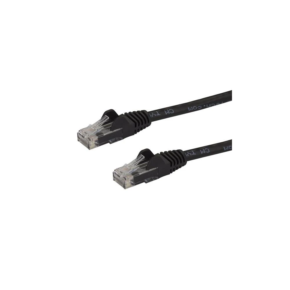 Startech 7m CAT6 Ethernet Cable, 10 Gigabit Snagless RJ45 650MHz 100W PoE Patch Cord, CAT 6 10GbE UTP Network Cable w/Strain Relief, Black, Wiring is UL Certified/TIA - Category 6 - 24AWG (N6PATC7MBK) - Patch cable - RJ-45 (M) to RJ-45 (M) - 7 m - UTP - C