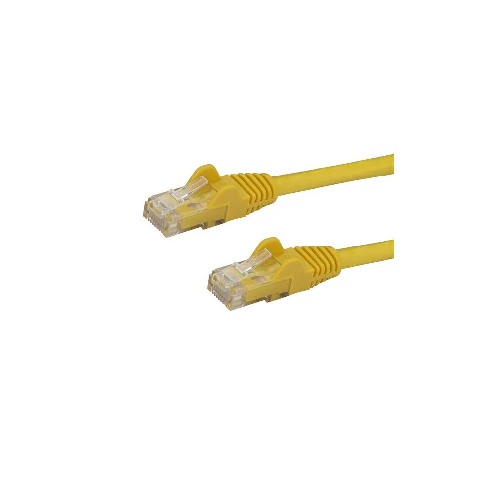 Startech 50cm CAT6 Ethernet Cable, 10 Gigabit Snagless RJ45 650MHz 100W PoE Patch Cord, CAT 6 10GbE UTP Network Cable w/Strain Relief, Yellow, Wiring is UL Certified/TIA - Category 6 - 24AWG (N6PATC50CMYL) - Network cable - RJ-45 (M) to RJ-45 (M) - 50 cm