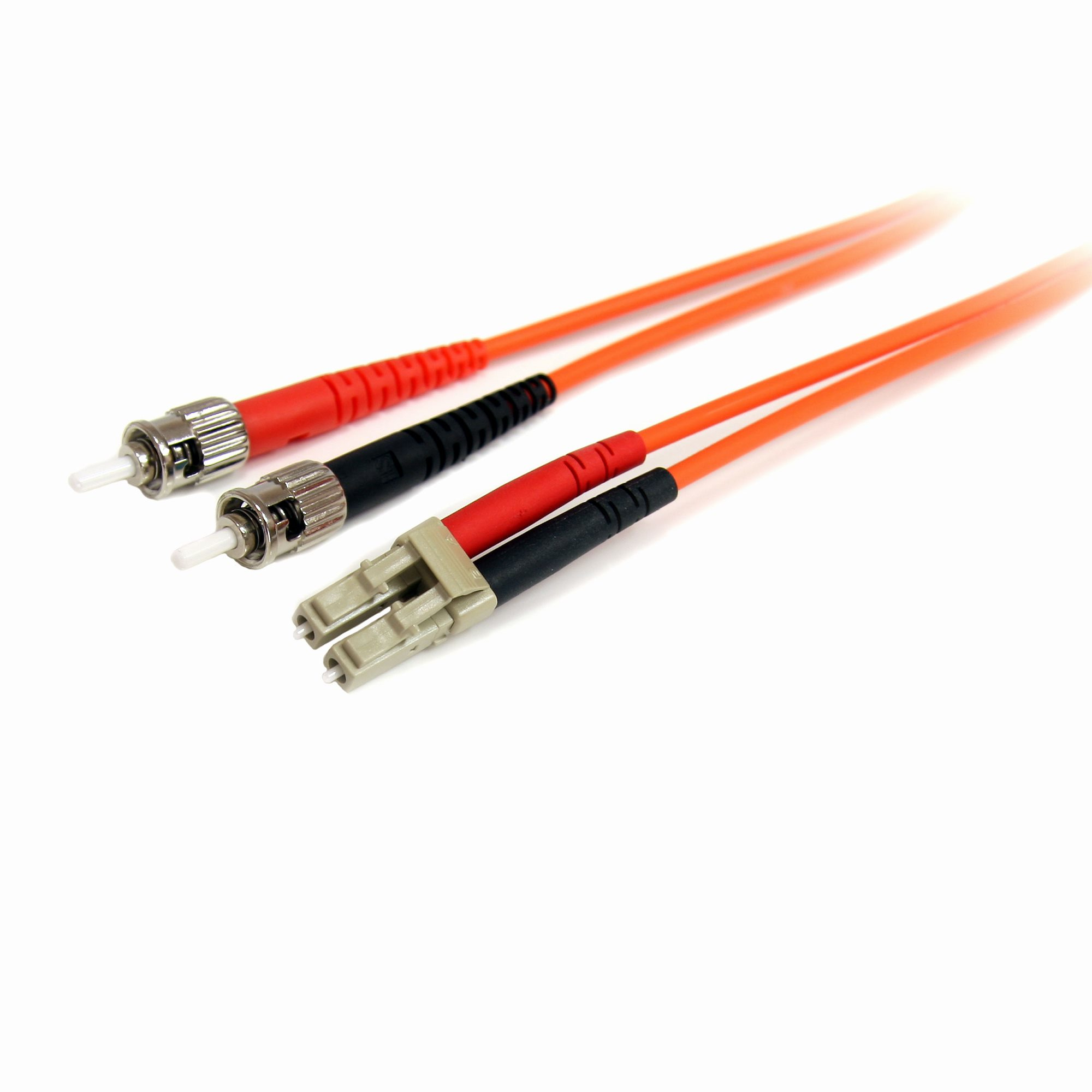 Startech 3m Fiber Optic Cable - Multimode Duplex 62.5/125 - LSZH - OM1 - LC to ST Cat6 Patch Cable (FIBLCST3) - Patch cable - LC multi-mode (M) to ST multi-mode (M) - 3 m - 3 m - fibre optic - duplex - 62.5 / 125 micron
