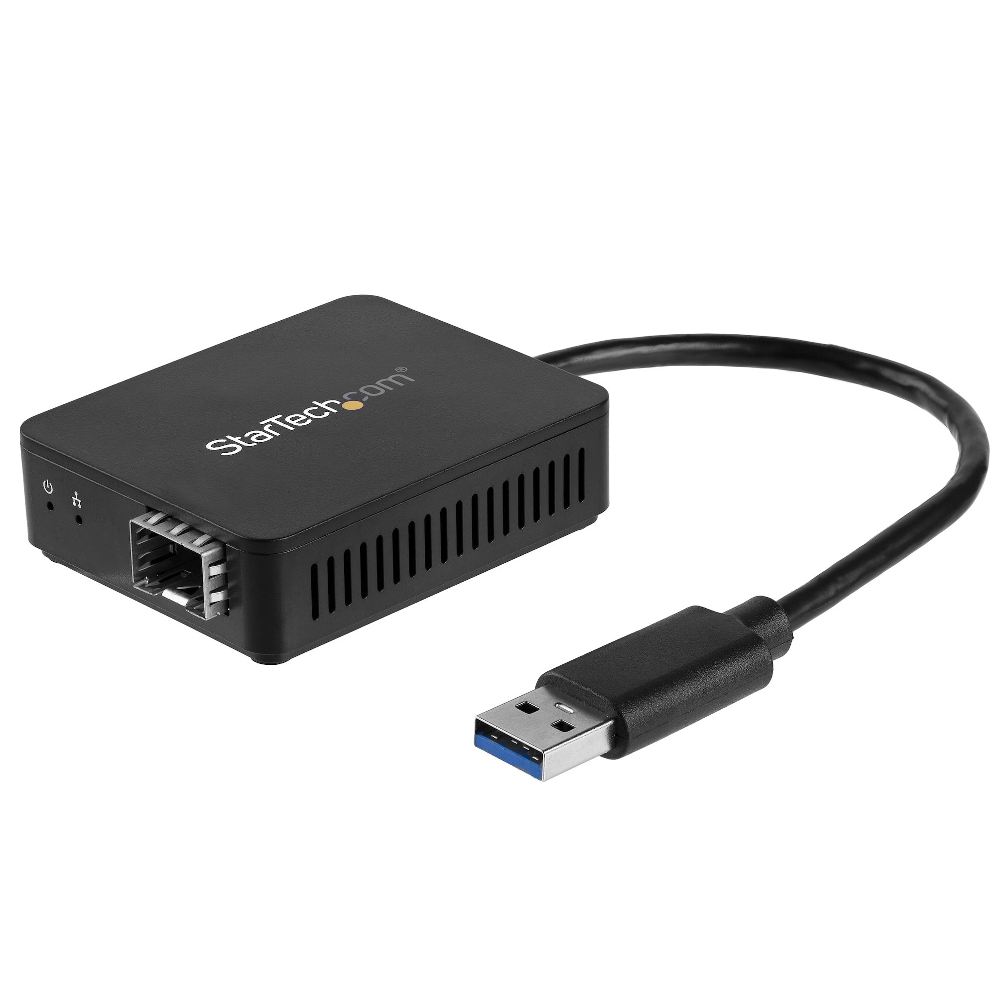 Startech USB 3.0 to Fiber Optic Converter, Compact USB to Open SFP Adapter, USB to Gigabit Network Adapter, USB 3.0 Fiber Adapter Multi Mode(MMF)/Single Mode Fiber (SMF) Compatible - USB Ethernet adapter (US1GA30SFP) - Network adapter - USB 3.0 - 1000Base