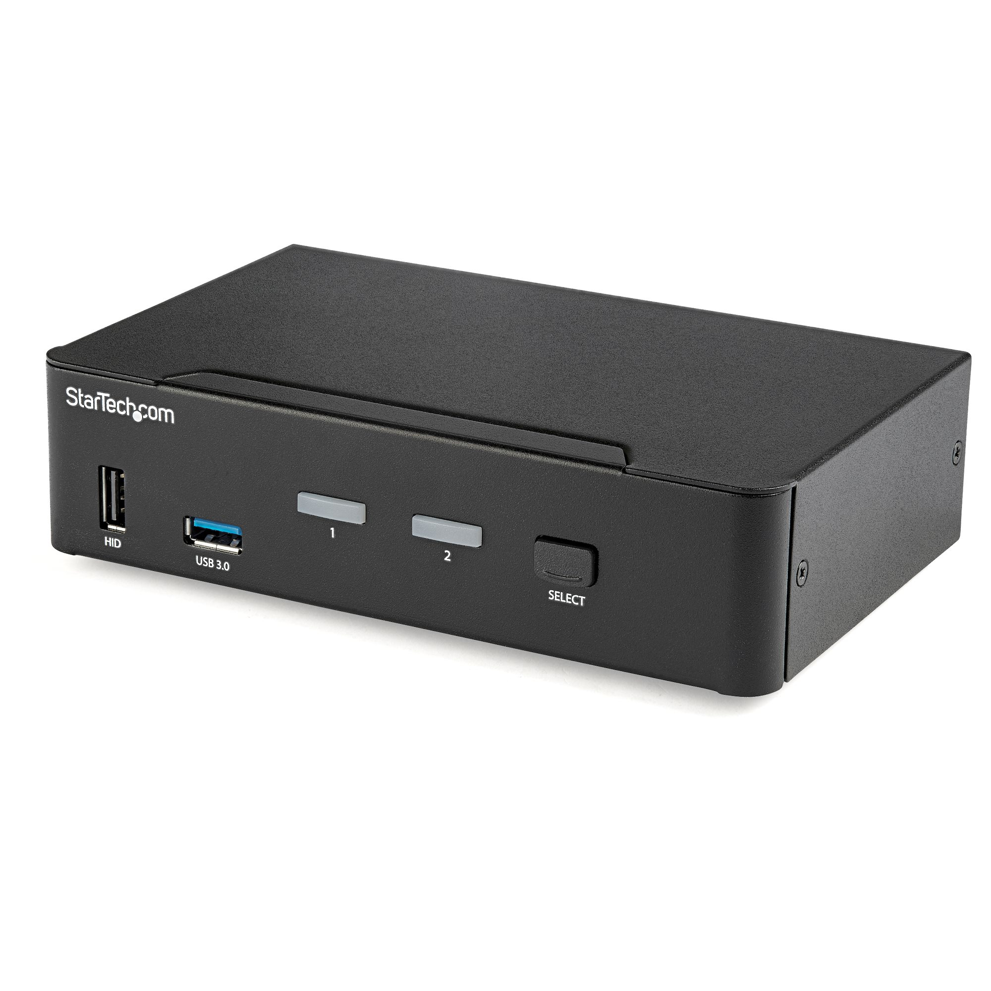 Startech 2 Port DisplayPort KVM Switch, 4K 60Hz, Single Display, Dual Port UHD DP 1.2 USB KVM Switch with Integrated USB 3.0 Hub and Audio, Dell, HP, Apple, Lenovo, TAA Compliant - Keyboard/Video/Mouse Switch (SV231DPU34K) - KVM / audio / USB switch - 2 x