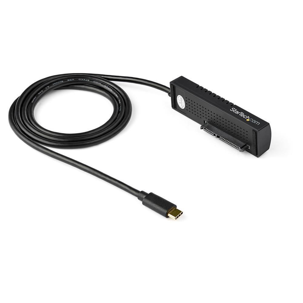 Startech USB C to SATA Adapter Cable - for 2.5 / 3.5" SATA Drives - 10Gbps - USB 3.1 - SATA to USB Adapter - External Hard Drive Cable (USB31C2SAT3) - Storage controller - 2.5", 3.5" - SATA 6Gb/s - USB 3.1 (Gen 2) - black - for P/N: SVA12M2NEUA, SVA12M5NA