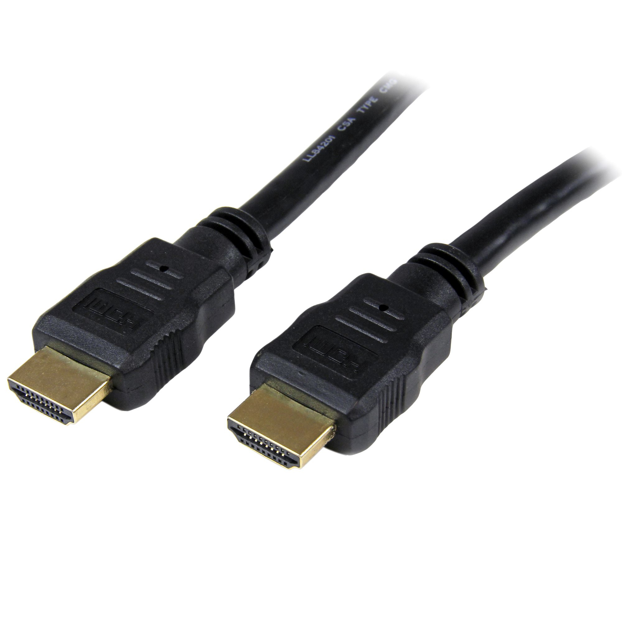 Startech 5m High Speed HDMI Cable - Ultra HD 4k x 2k HDMI Cable - HDMI to HDMI M/M - 5 meter HDMI 1.4 Cable - Audio/Video Gold-Plated (HDMM5M) - HDMI cable - HDMI male to HDMI male - 5 m - shielded - black