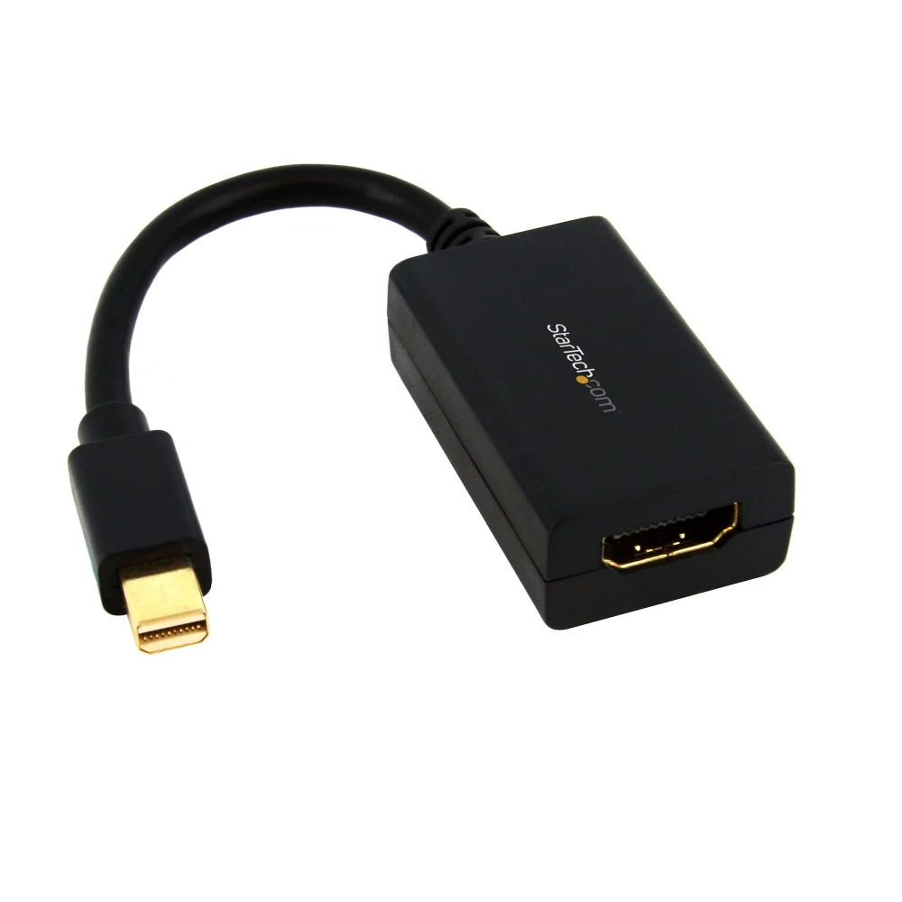 Startech Mini DisplayPort to HDMI Adapter - 1080p - Thunderbolt Compatible - Mini DP Converter for HDMI Display or Monitor (MDP2HDMI) - Adapter - Mini DisplayPort male to HDMI female - 76.2 mm - black - for P/N: DP2MDPMF3, DP2MDPMF6IN