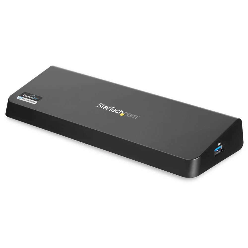 Startech USB 3.0 Docking Station Dual Monitor with HDMI & 4K DisplayPort, 4x USB-A, Gigabit Ethernet, USB Type A Universal Laptop Dock with USB 3.1 Gen 1 Hub (5 Gbps) and Charging - Mac, Windows, Chrome (USB3DOCKHDPC) - Docking station - USB - HDMI, DP -