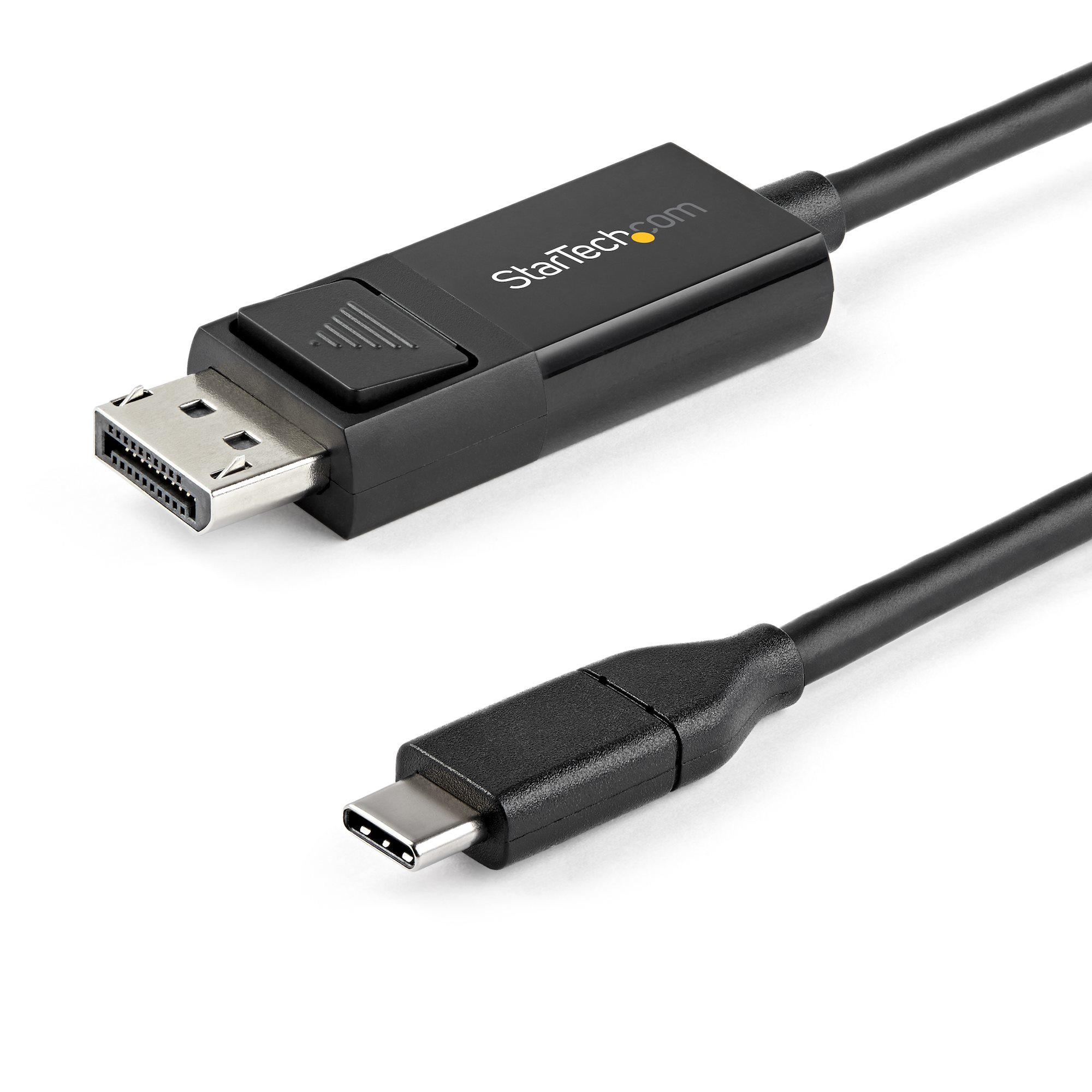 StarTech 6ft (2m) USB C to DisplayPort 1.2 Cable 4K 60Hz, Bidirectional DP to USB-C or USB-C to DP Reversible Video Adapter Cable, HBR2/HDR, USB Type C / Thunderbolt 3 Monitor Cable - 4K USB-C to DP Cable (CDP2DP2MBD) - DisplayPort cable - USB-C (M) to Di