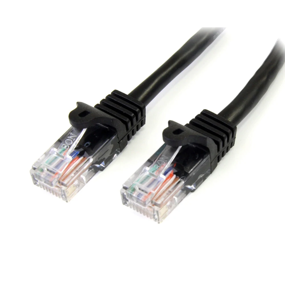 Startech 2m Black Cat5e / Cat 5 Snagless Patch Cable - Patch cable - RJ-45 (M) to RJ-45 (M) - 2 m - UTP - CAT 5e - molded, snagless - black
