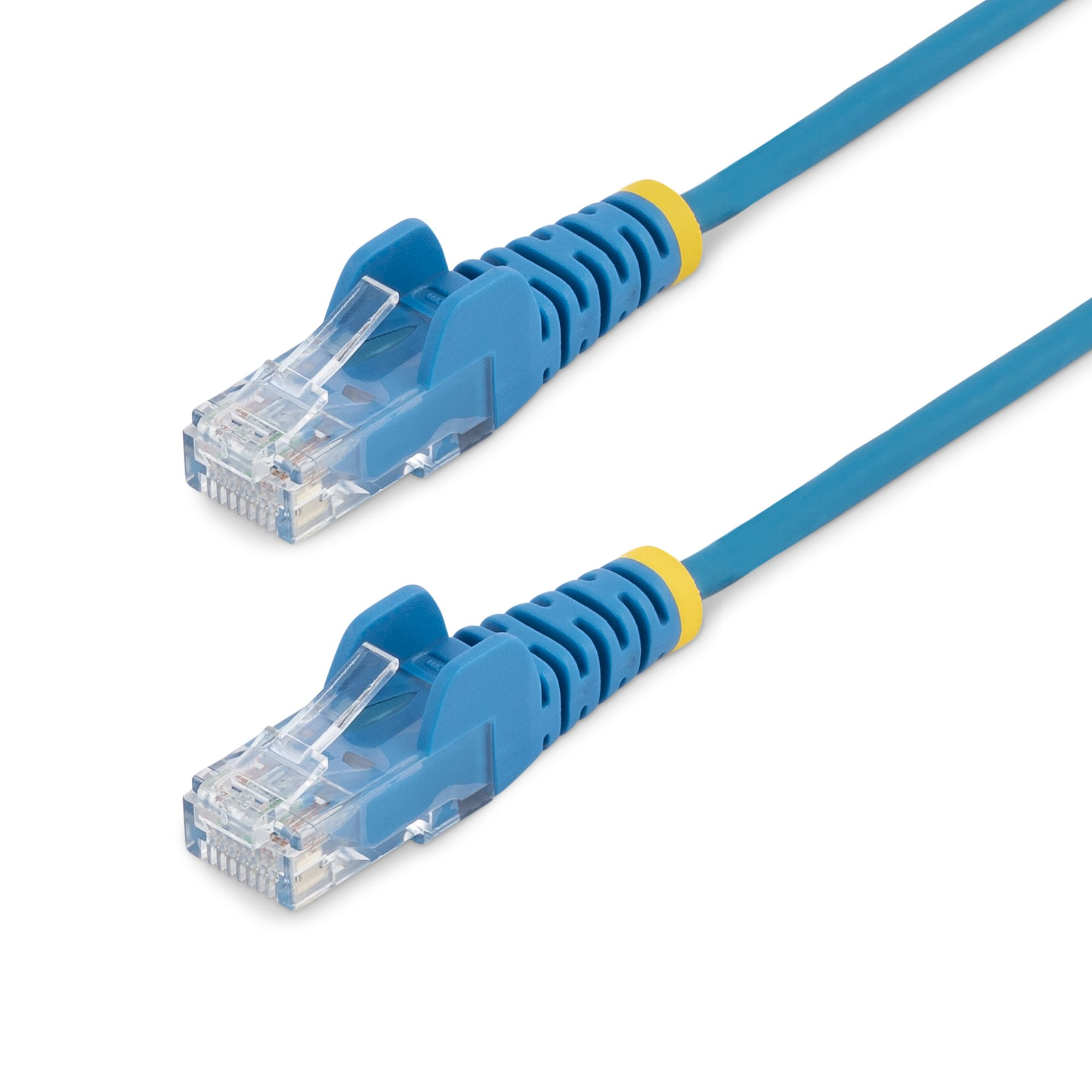Startech 2m Slim LSZH CAT6 Ethernet Cable, 10 Gigabit Snagless RJ45 100W PoE Patch Cord, CAT 6 10GbE UTP Network Cable w/Strain Relief, Blue, ETL, Low Smoke Zero Halogen - Category 6 - 28AWG (N6PAT200CMBLS) - Patch cable - RJ-45 (M) to RJ-45 (M) - 2 m - C