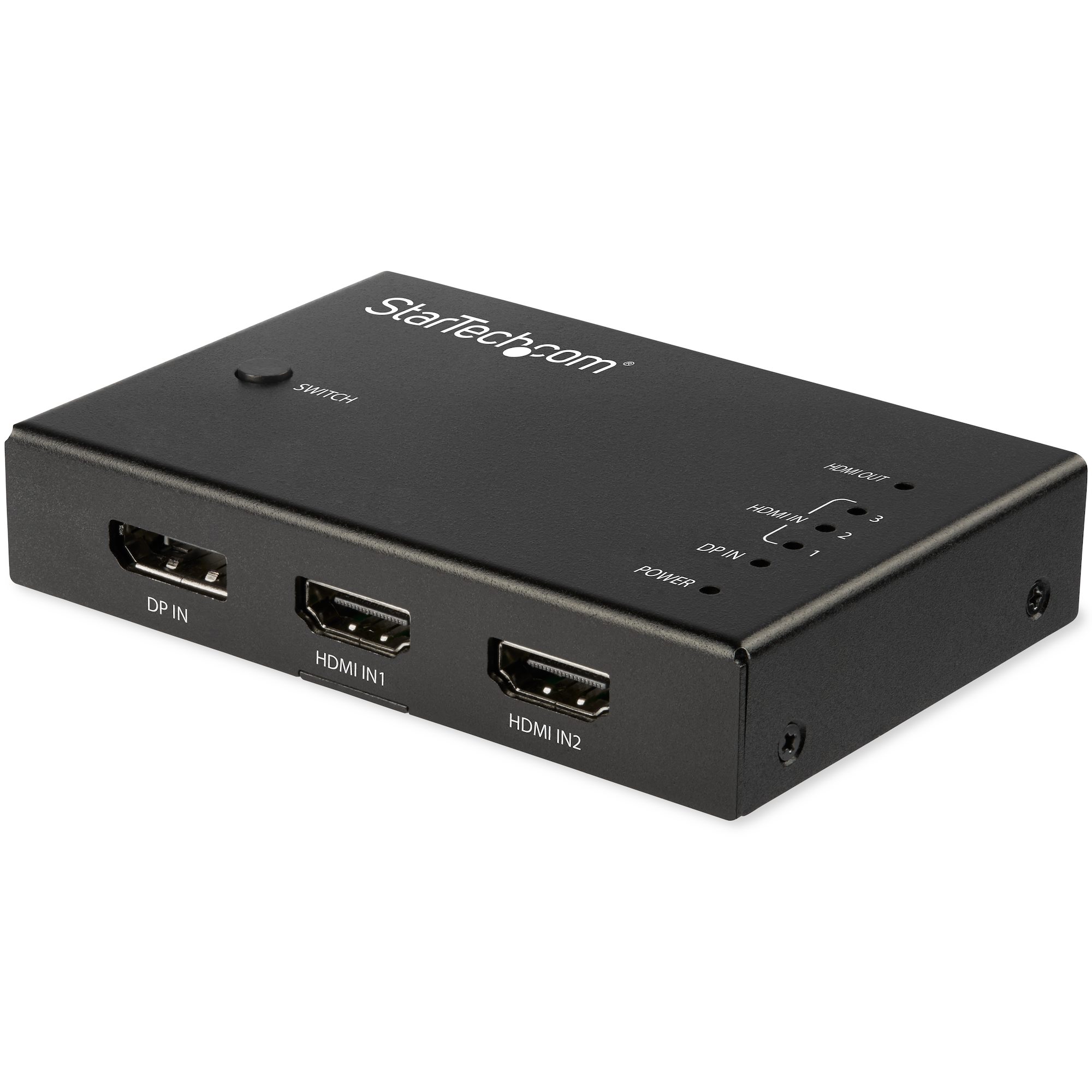 Startech 4 Port HDMI Video Switch - 3x HDMI & 1x DisplayPort - 4K 60Hz - Video/audio switch - 3 x HDMI + 1 x DisplayPort - desktop