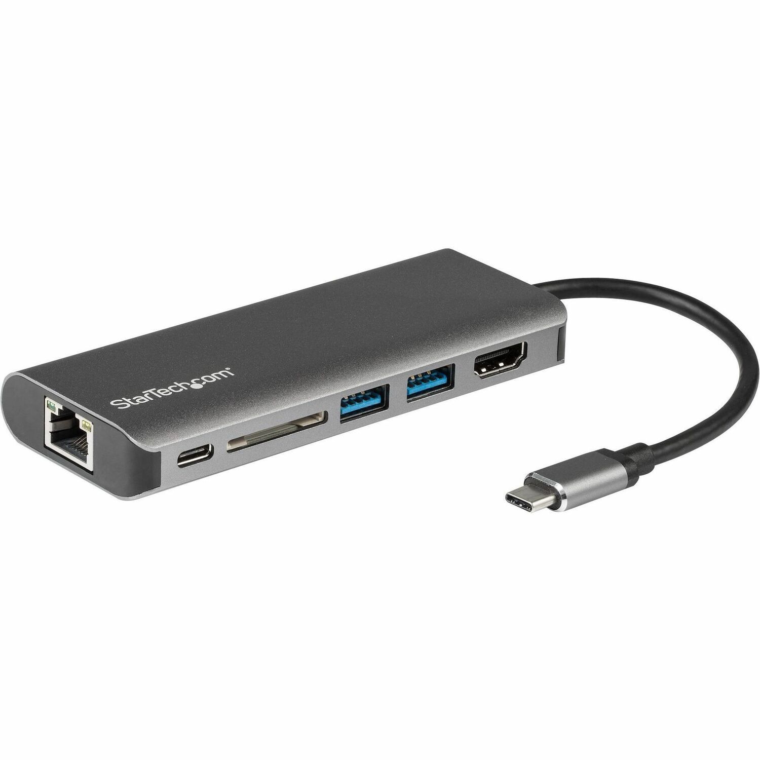 Startech USB C Multiport Adapter - Portable USB-C Dock to 4K HDMI, 2-pt USB 3.0 Hub, SD/SDHC, GbE, 60W PD Pass-Through - USB Type-C/Thunderbolt 3 - NEW VERSION AVAILABLE DKT30CSDHPD3 (DKT30CSDHPD) - Docking station - USB-C / Thunderbolt 3 - 1GbE - for P/N
