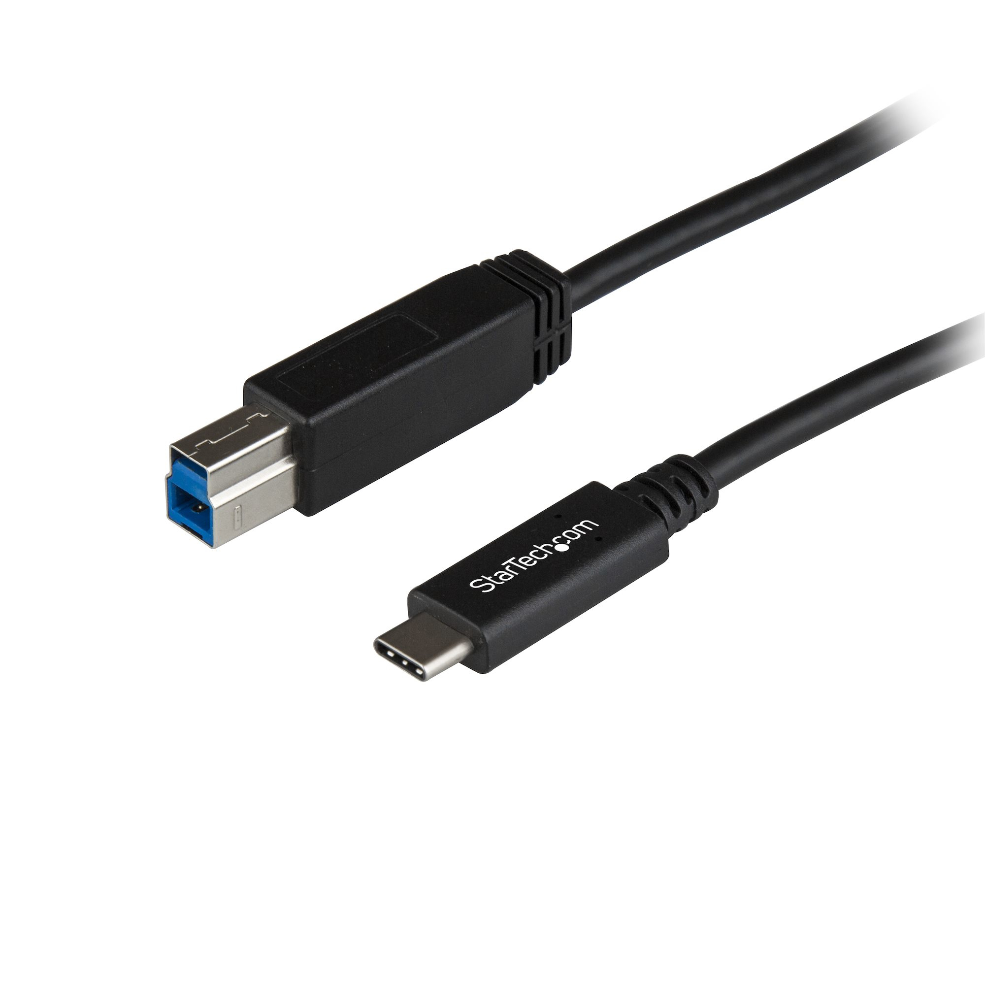 StarTech USB C to USB B Printer Cable - 1m / 3 ft - Superspeed - USB 3.1 - 10Gbps - USB C Printer Cable - USB Type C to Type B (USB31CB1M) - USB cable - USB-C (M) to USB Type B (M) - USB 3.1 - 1 m - black - for P/N: PEXUSB311AC3, PEXUSB312C3, SV231DHU34K6