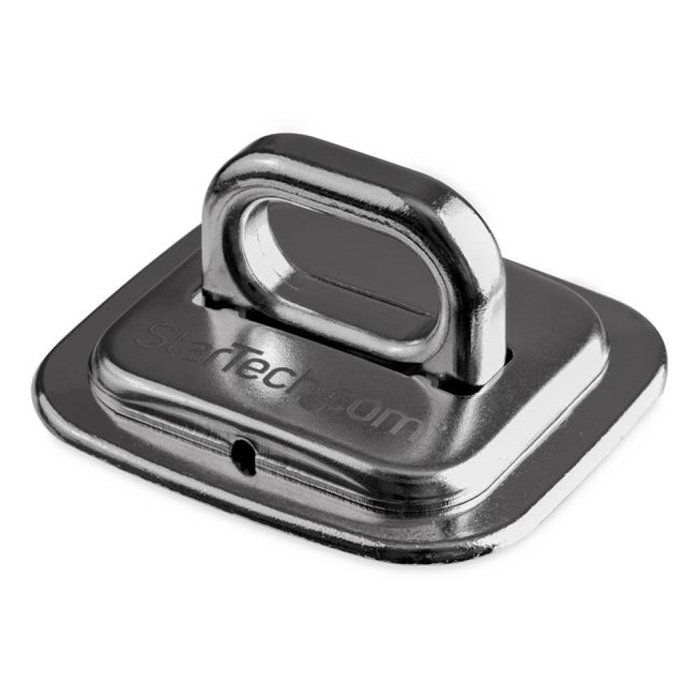 Startech Laptop Cable Lock Anchor - Zinc Alloy - Computer Security Cable Anchor - Desk Mount Security Anchor Point - Screw-On Lock Anchor (LTANCHOR) - Lock anchor - silver - for P/N: LTLOCKNBL