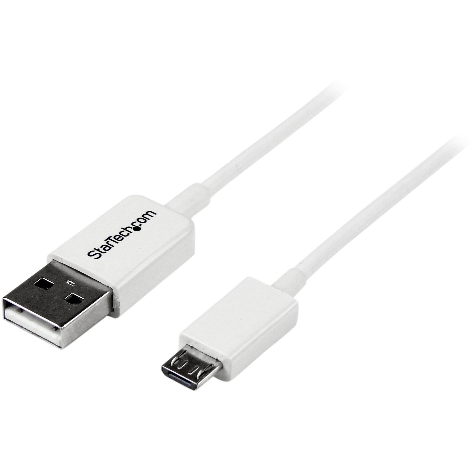 StarTech 0.5m White Micro USB Cable Cord - A to Micro B - Micro USB Charging Data Cable - USB 2.0 - 1x USB A Male, 1x USB Micro B Male (USBPAUB50CMW) - USB cable - Micro-USB Type B (M) to USB (M) - USB 2.0 - 0.5 m - molded - white - for P/N: HB30C4AFS, US