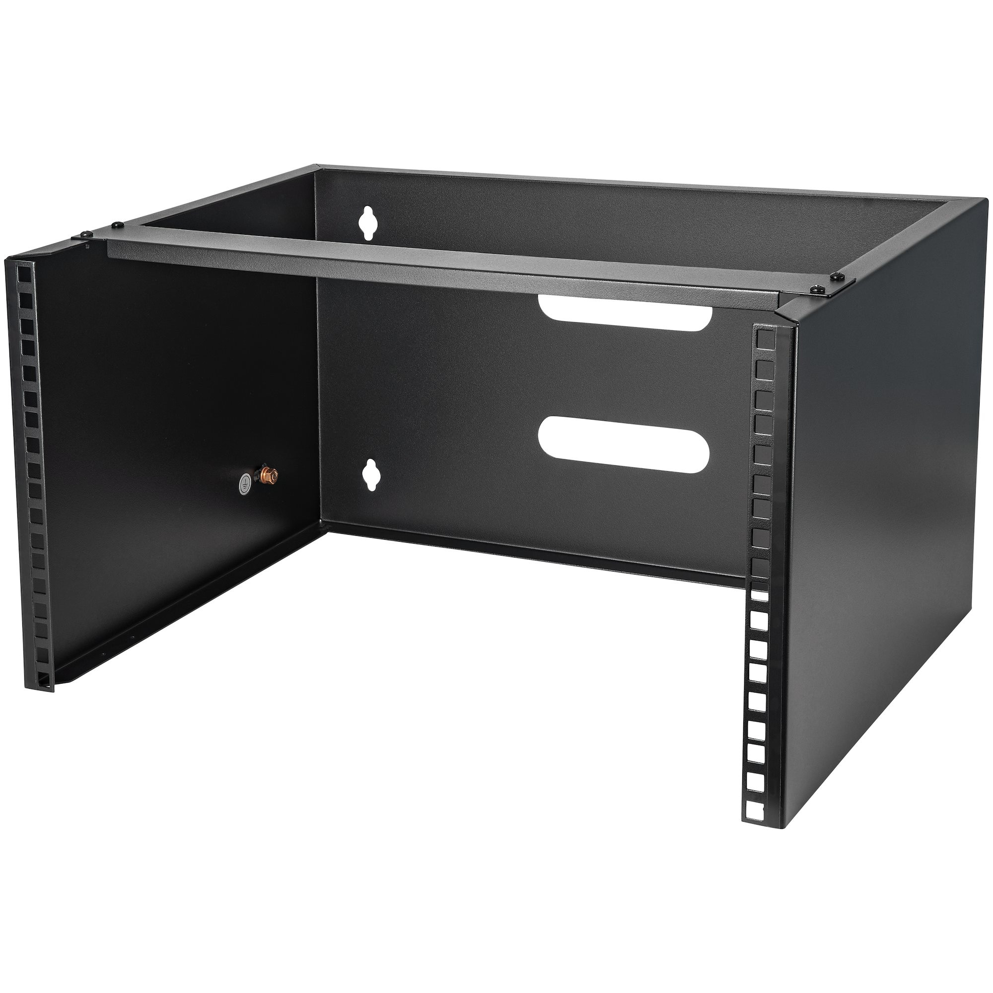 Startech Wall Mount Patch Panel Bracket - 6U - 14in Deep (WALLMOUNT6) - Cabinet - wall mountable - black - 6U - 19