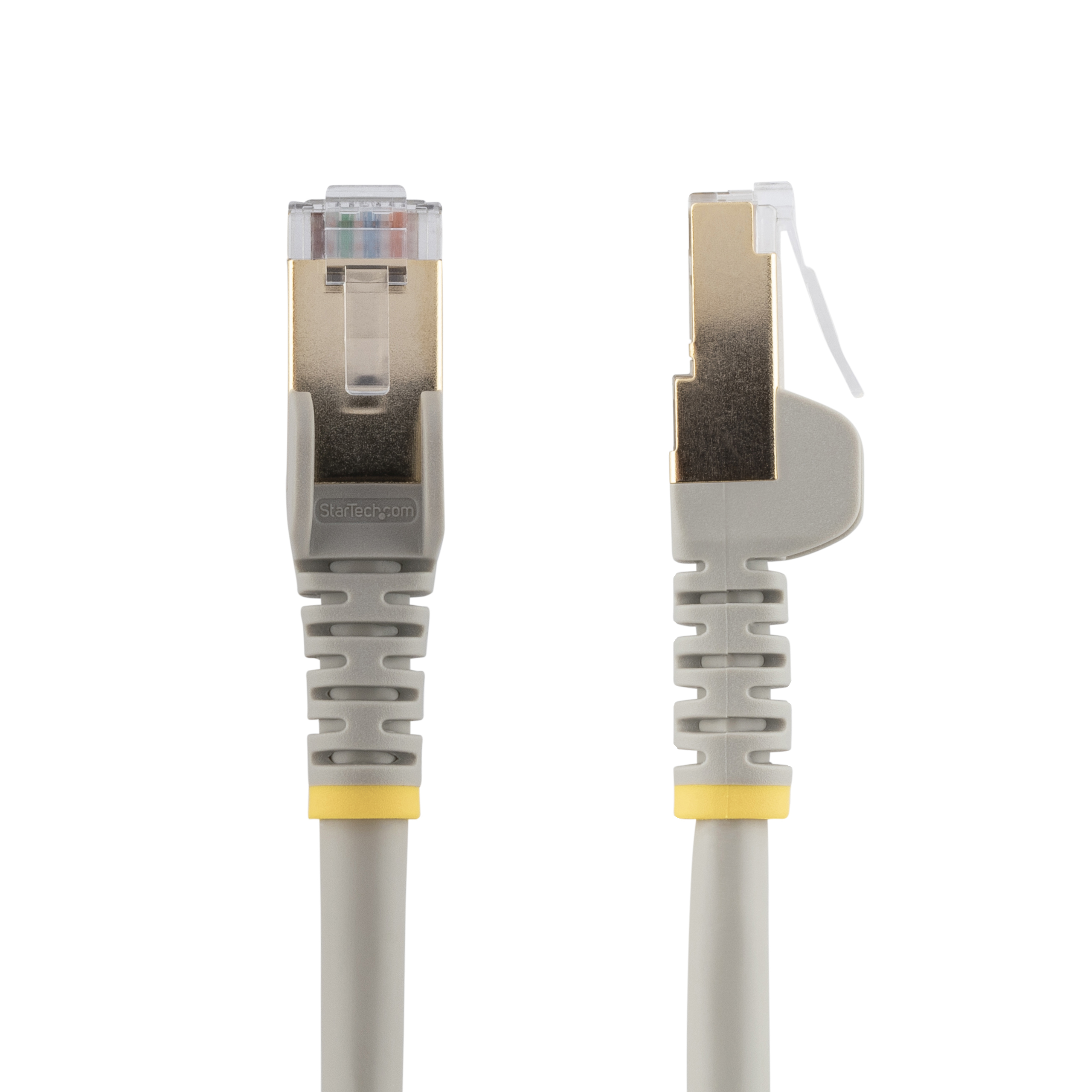 Startech 3m CAT6A Ethernet Cable, 10 Gigabit Shielded Snagless RJ45 100W PoE Patch Cord, CAT 6A 10GbE STP Network Cable w/Strain Relief, Grey, UL Certified Wiring/TIA - Category 6A - 26AWG (6ASPAT3MGR) - Patch cable - RJ-45 (M) to RJ-45 (M) - 3 m - STP -