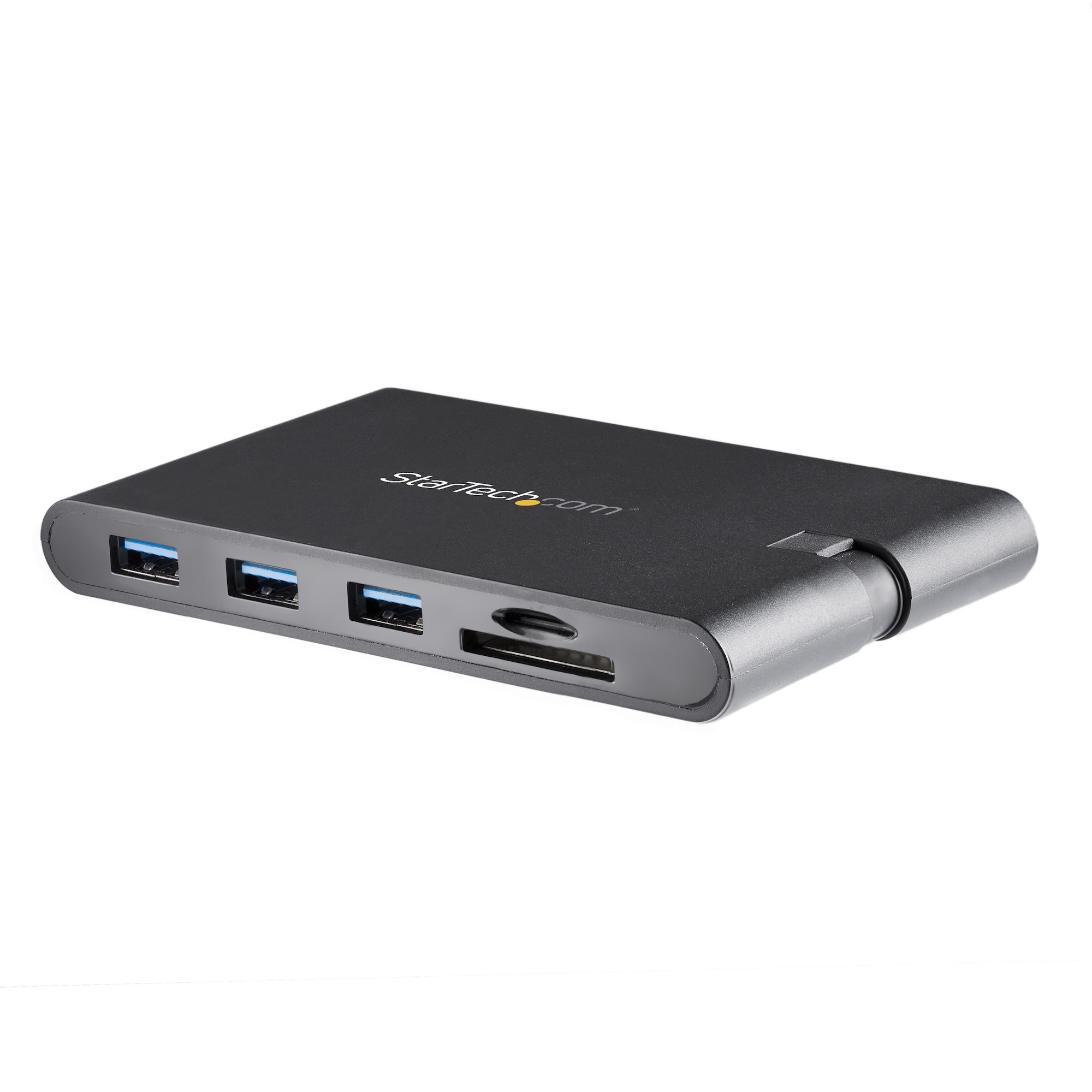 Startech USB C Multiport Adapter, USB Type-C Mini Dock with HDMI 4K or 1080p VGA Video, 100W PD Passthrough, 3x USB 3.0, Gigabit Ethernet, SD & MicroSD Card Reader, USB 3.0 Adapter - USB C HDMI Travel Dock (DKT30CHVSCPD) - Docking station - USB-C - VGA, H
