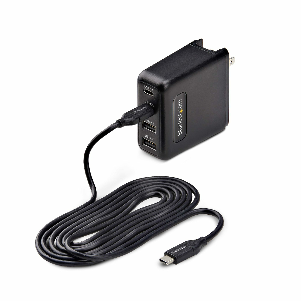 Startech 7 Port USB Charging Station with 5x 1A Ports and 2x 2A Ports - Charging strip + AC power adapter - 5 A - 7 output connectors (USB) - black - Europe