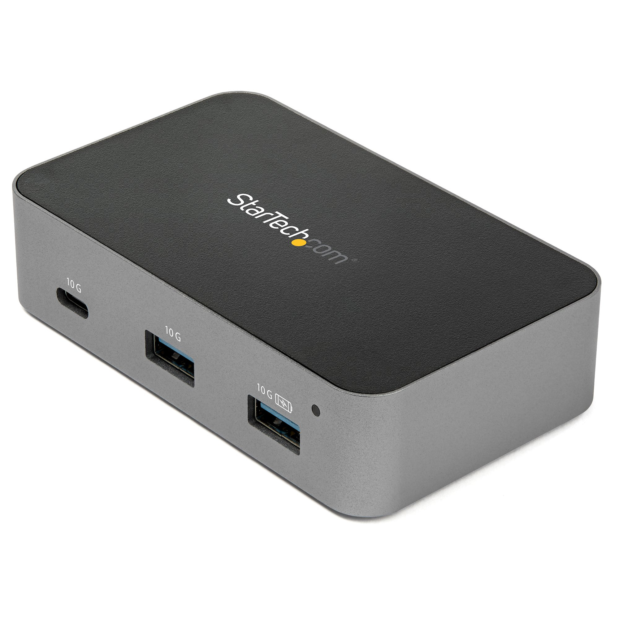 Startech 4-Port USB C Hub - USB 3.1 Gen 2 (10Gbps) - 3x USB-A & 1x USB-C - Powered - Universal Power Adapter Included (HB31C3A1CS) - Hub - 1 x USB-C + 3 x USB 3.1 - desktop - AC 110/240 V - for P/N: PEXUSB321C