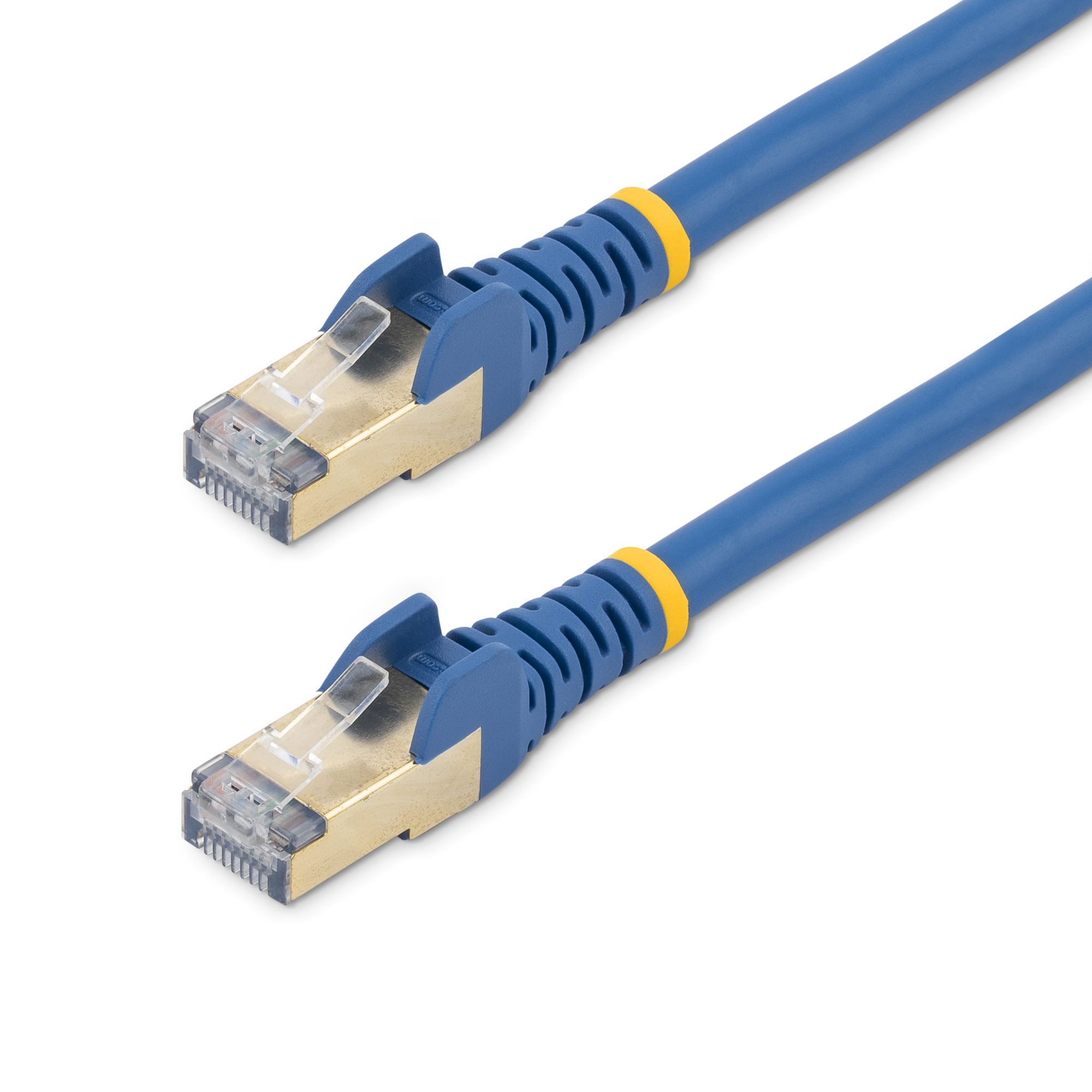 Startech 7.5m CAT6 Ethernet Cable, 10 Gigabit Snagless RJ45 650MHz 100W PoE Patch Cord, CAT 6 10GbE UTP Network Cable w/Strain Relief, Black, Wiring is UL Certified/TIA - Category 6 - 24AWG (N6PATC750CMBK) - Patch cable - RJ-45 (M) to RJ-45 (M) - 7.5 m -
