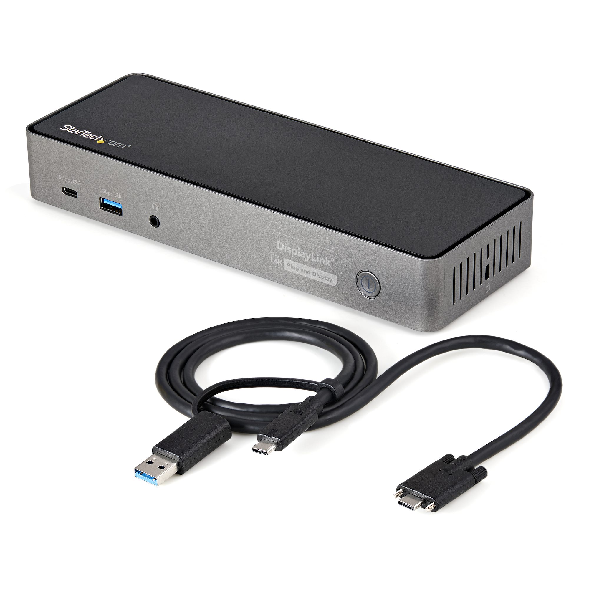 Startech USB-C & USB-A Dock, Hybrid Universal Triple Monitor Laptop Docking Station w/ DisplayPort & HDMI 4K 60Hz, 85W Power Delivery, 6x USB Hub, Ethernet, Audio, USB 3.1 Gen 2 10Gbps - Multi-Monitor Dock (DK31C3HDPDUE) - Docking station - USB-C - 3 x HD