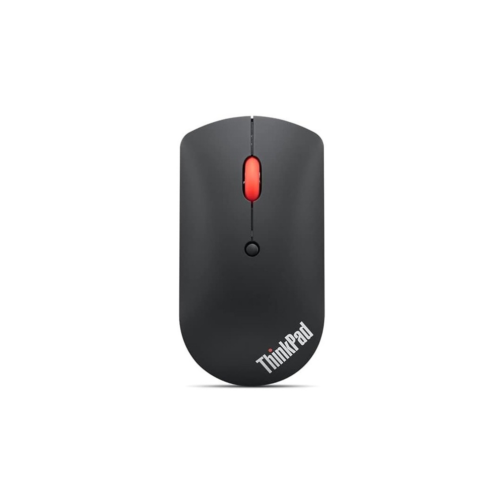 Lenovo ThinkPad Silent - Mouse - right and left-handed - blue optical - 3 buttons - wireless - Bluetooth 5.0 - black - retail