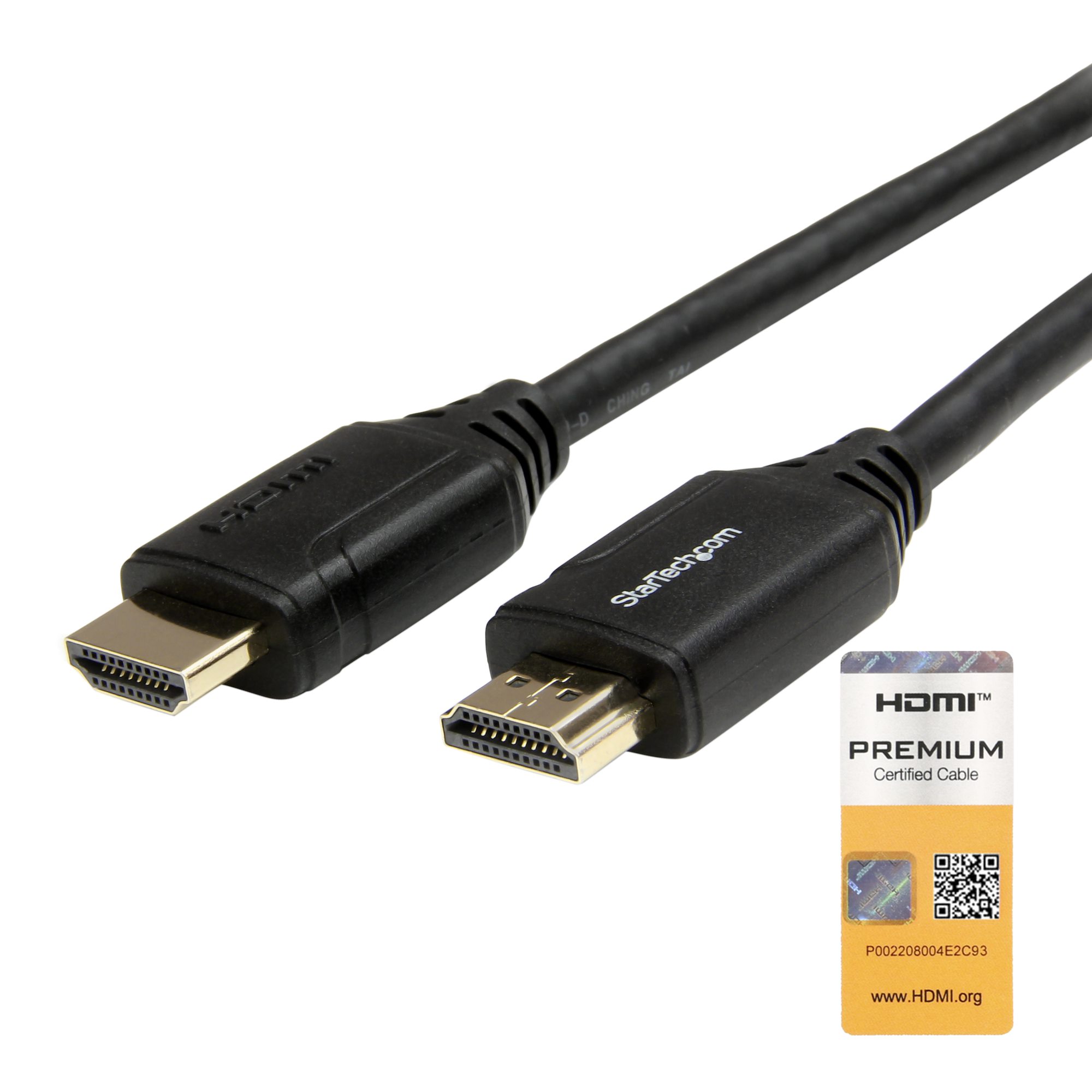 Startech - Premium High Speed - HDMI cable with Ethernet - HDMI male to HDMI male - 2 m - black - for P/N: TB3DKM2HDL