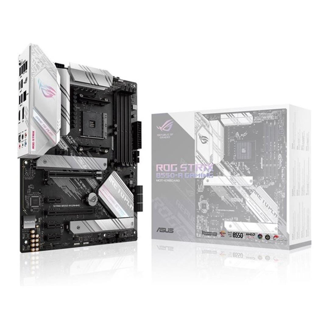 ASUS ROG STRIX B550-A GAMING - Motherboard - ATX - Socket AM4 - AMD B550 Chipset - USB-C Gen2, USB 3.2 Gen 1, USB 3.2 Gen 2 - 2.5 Gigabit LAN - onboard graphics (CPU required) - HD Audio (8-channel)