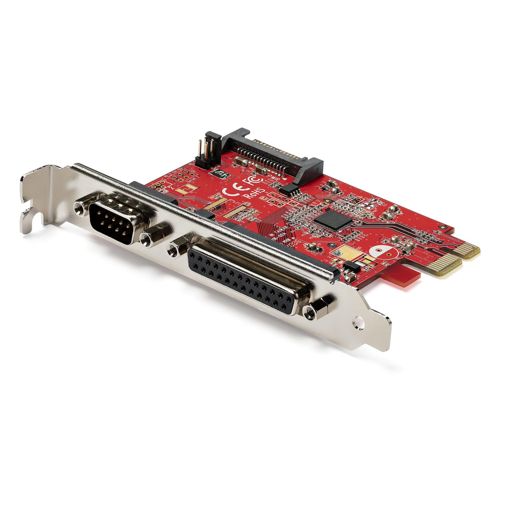 Startech PCIe Card with Serial and Parallel Port, PCI Express Combo Adapter Card with 1x DB25 Parallel Port & 1x RS232 DB9 Serial Port, Expansion/Controller Card, PCIe Printer Card - Full/Standard Profile (PEX1S1P950) - Parallel/serial adapter - PCIe 2.0
