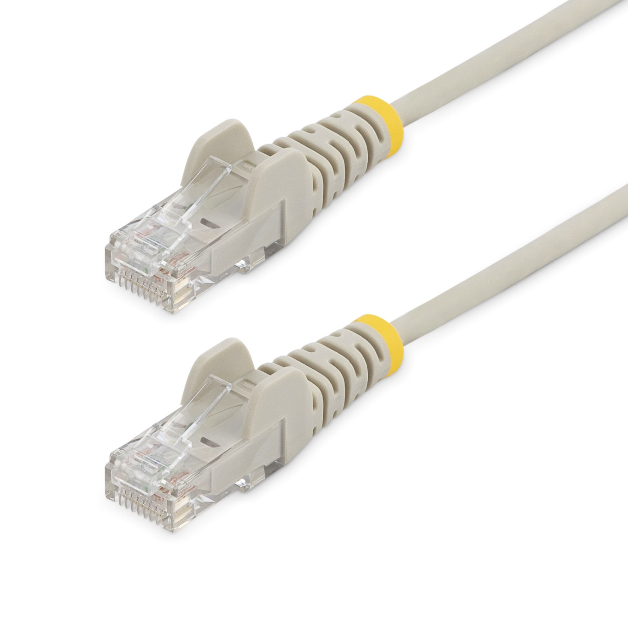 Startech 2m Slim LSZH CAT6 Ethernet Cable, 10 Gigabit Snagless RJ45 100W PoE Patch Cord, CAT 6 10GbE UTP Network Cable w/Strain Relief, Grey, ETL, Low Smoke Zero Halogen - Category 6 - 28AWG (N6PAT200CMGRS) - Patch cable - RJ-45 (M) to RJ-45 (M) - 2 m - C