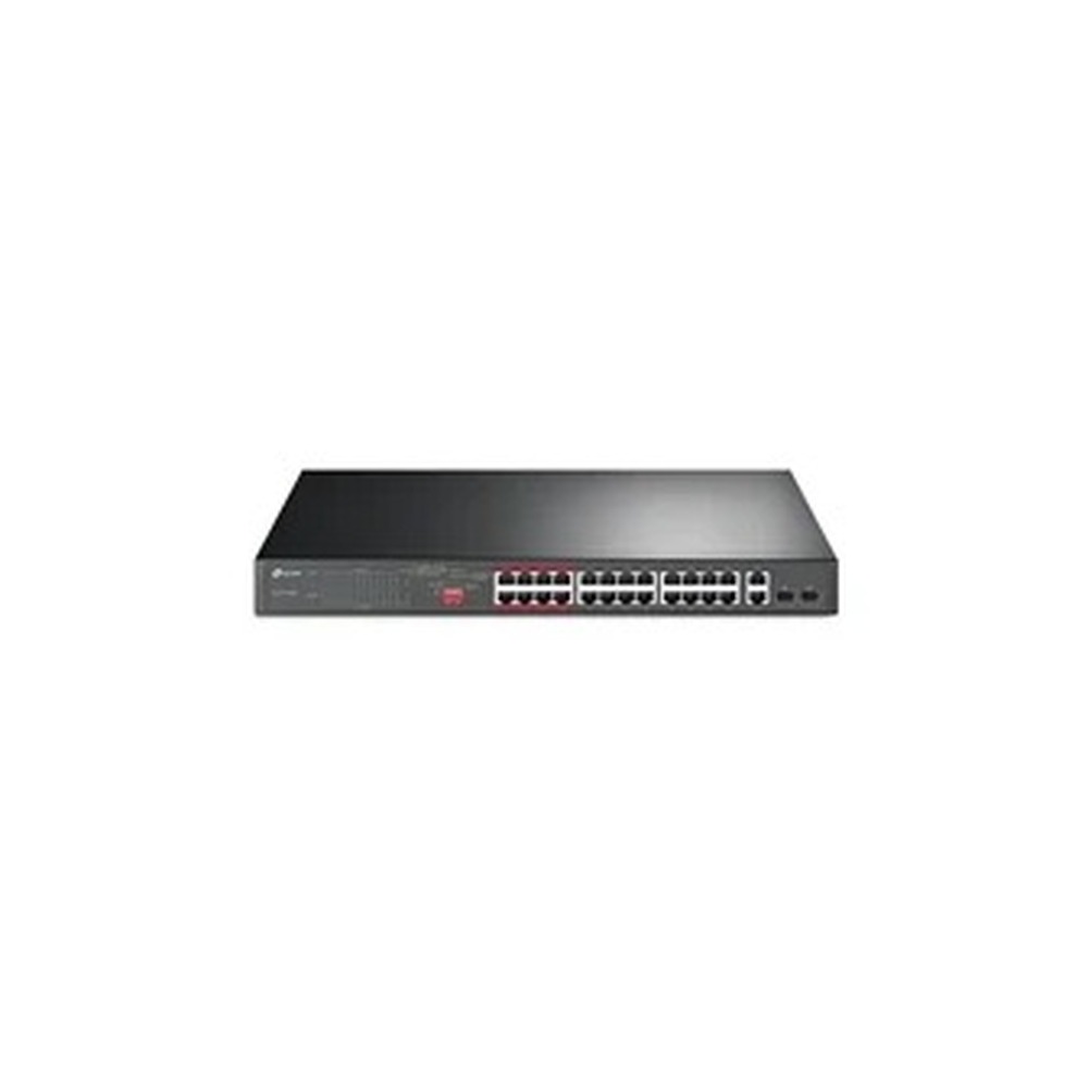 TP-Link TL-SL1226P 24-Port Metal 10/100Mbps + 2-Port Gigabit Unmanaged PoE+ Switch (250W)