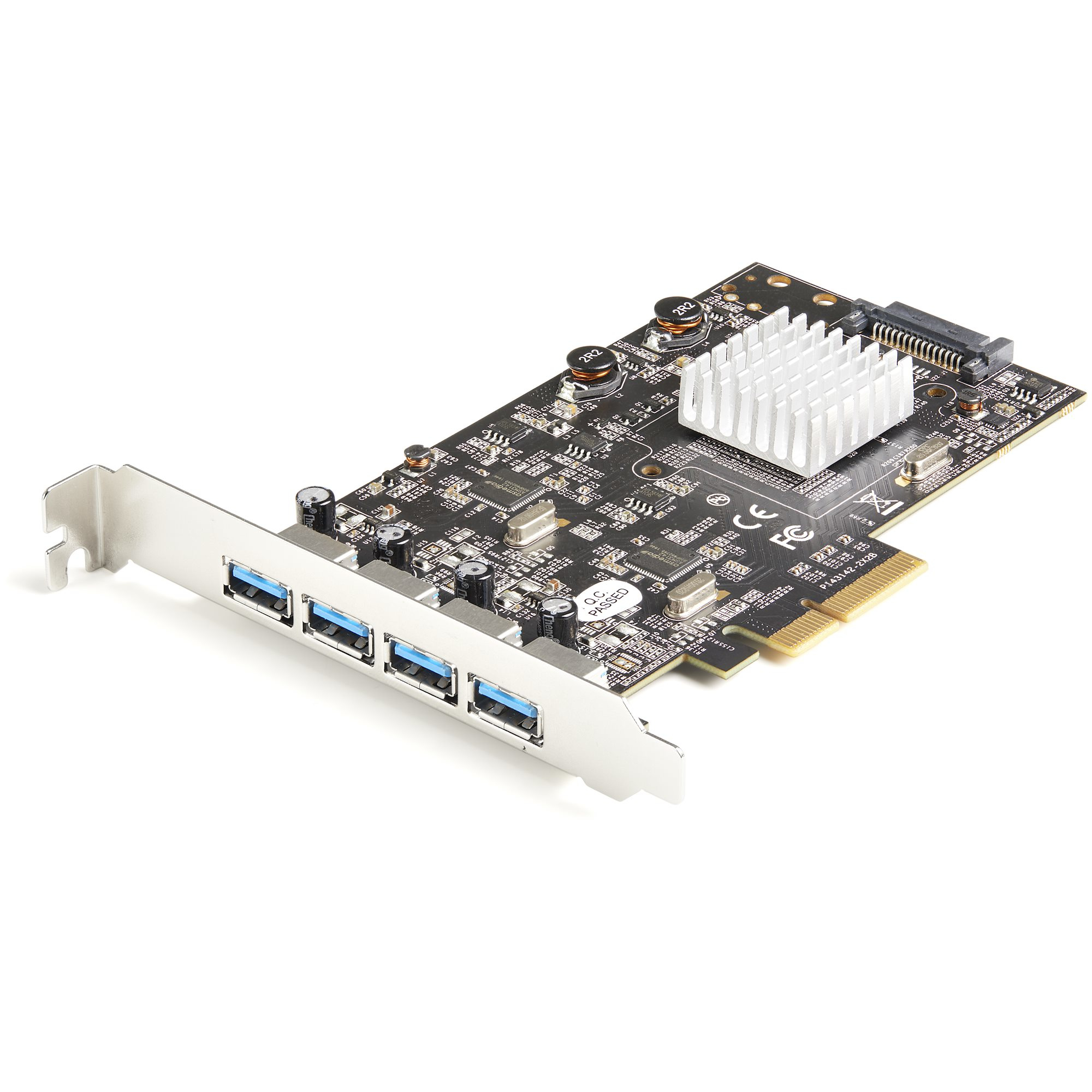 Startech 4-Port USB PCIe Card - 10Gbps USB 3.1/3.2 Gen 2 Type-A PCI Express Expansion Card - 2 Controllers - 4xUSB - Windows/Mac/Linux - USB adapter - PCIe 3.0 x4 - USB 3.1 Gen 2 x 4
