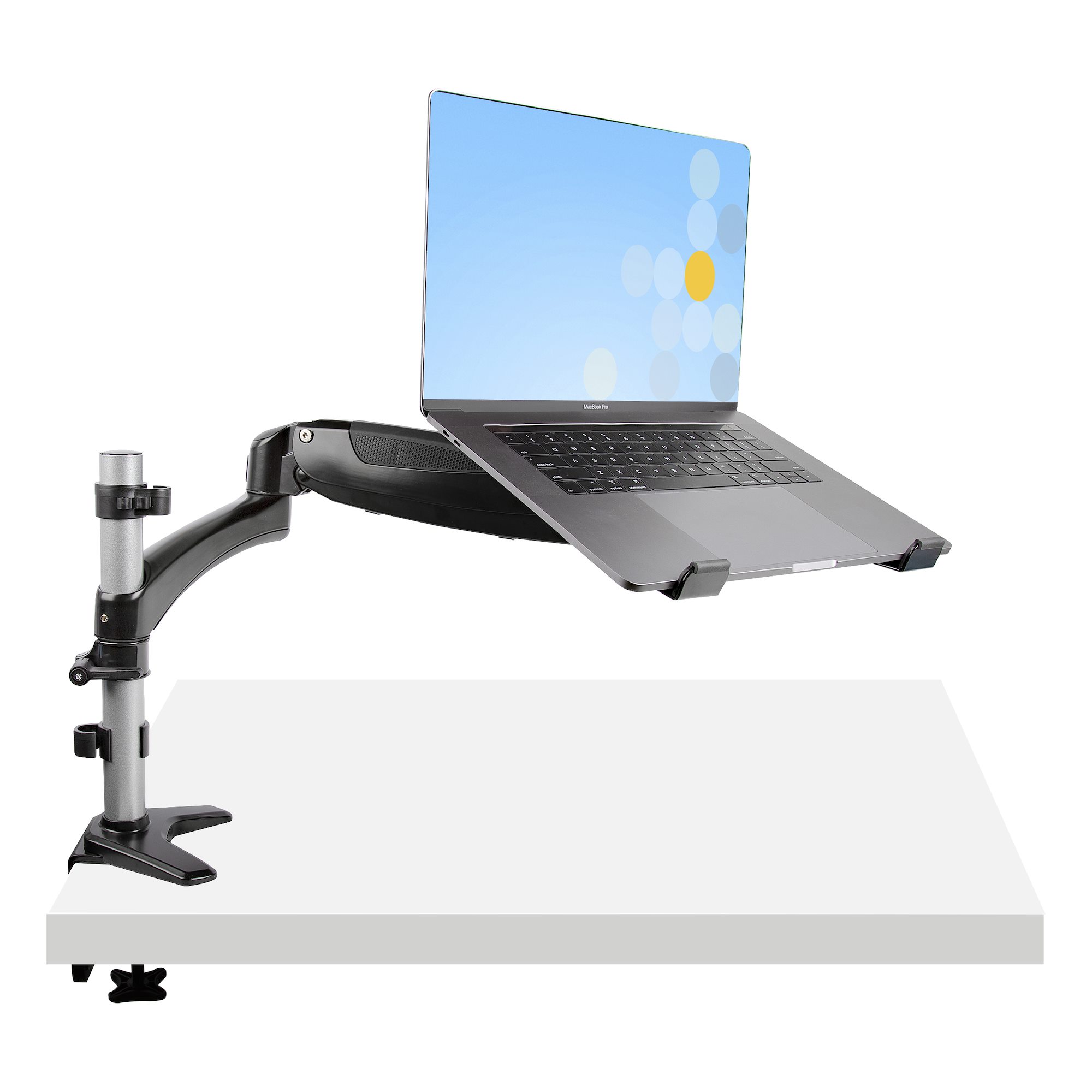 Startech Desk Mount Laptop Arm, Full Motion Articulating Arm for Laptop or Single 34 inch Monitor, VESA Mount Laptop Tray Bracket, Ergonomic Adjustable Notebook Stand, Desk-Clamp - Tilt/Swivel/Rotate (ARMUNONB1) - Stand - full-motion adjustable arm - for