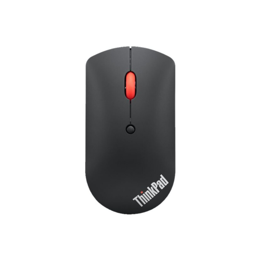 Lenovo ThinkPad Silent - Mouse - right and left-handed - blue optical - 3 buttons - wireless - Bluetooth 5.0 - iron grey - retail