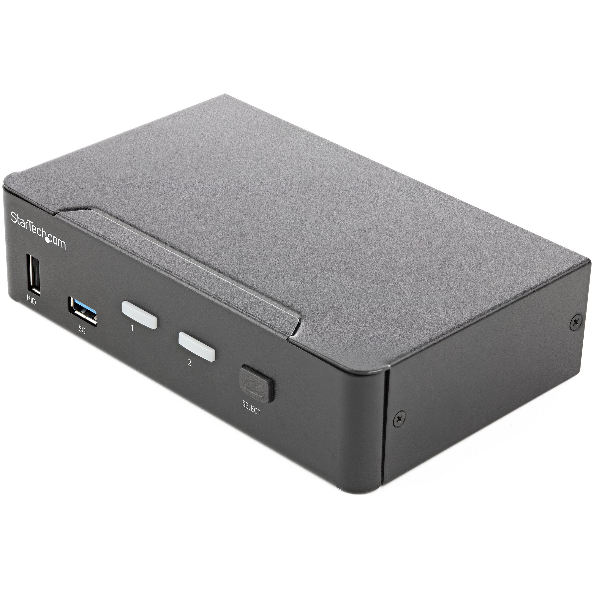 Startech 2 Port HDMI KVM Switch, Single Monitor 4K 60Hz Ultra HD HDR, Desktop HDMI 2.0 KVM Switch with 2 Port USB 3.0 Hub (5Gbps) & 4x USB 2.0 HID Ports, Audio, Hotkey Switching, TAA - KVM with Fast Switching - KVM / audio switch - 2 x KVM / audio - 1 loc