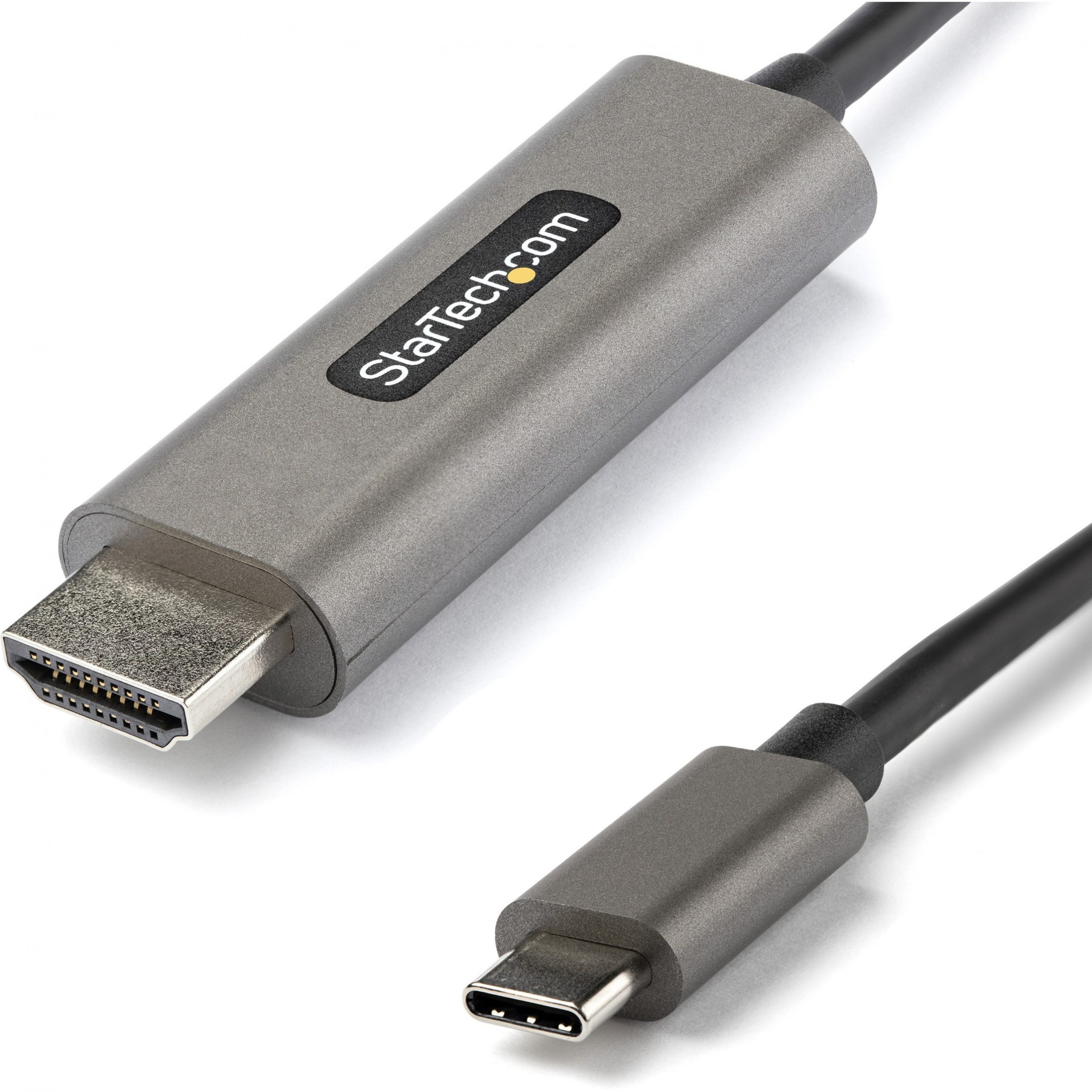 Startech 6ft (2m) USB C to HDMI Cable 4K 60Hz with HDR10, Ultra HD USB Type-C to 4K HDMI 2.0b Video Adapter Cable, USB-C to HDMI HDR Monitor/Display Converter, DP 1.4 Alt Mode HBR3 - Thunderbolt 3 Compatible (CDP2HDMM2MH) - Adapter cable - USB-C male to H