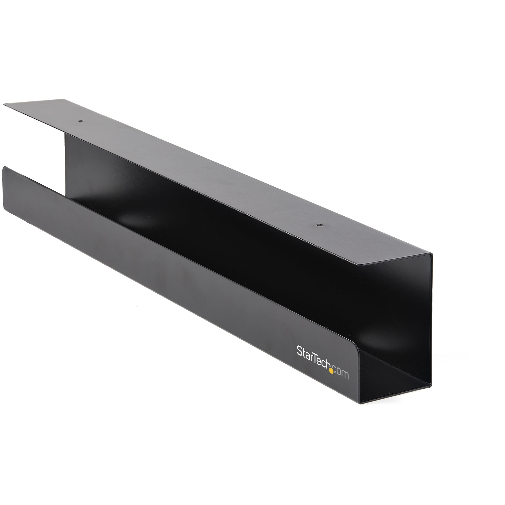 Startech Under Desk Cable Management Tray, Cable Tray Organizer for Office/Standing Desk, Desk or Table Mount Cords/Wire/Power Strip Holder, Computer Cable Manager, 23-1/2"L x 4-1/2"D - Desk Cable Management (UDCMTRAY) - Cable management tray - under-desk