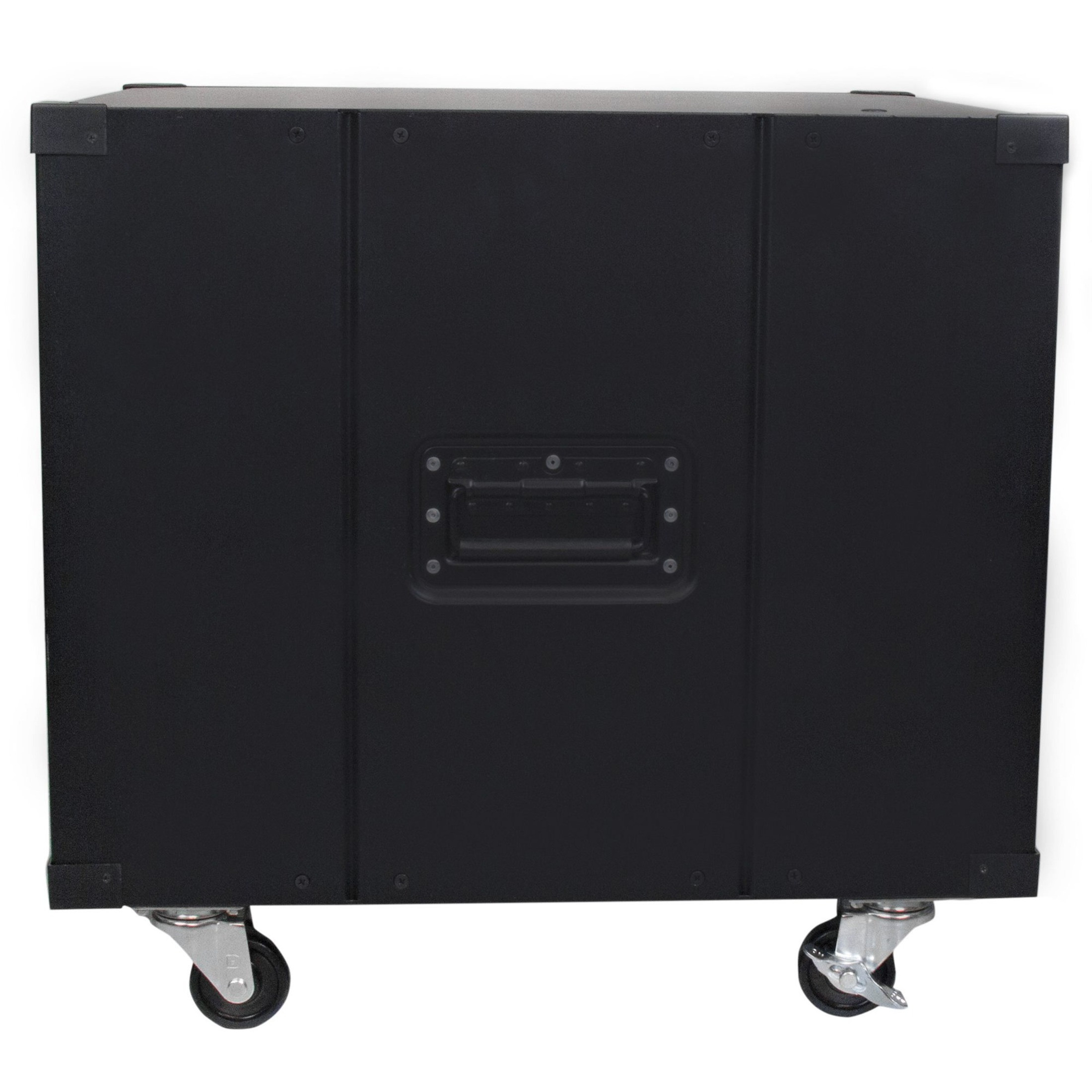 Startech 9U Open Frame Rack with Wheels - 4 Post 23" Deep Portable Open Frame Cabinet for 19" Network, Data & Server Equipment - 220 lbs capacity (RK960CP) - Rack - black - 9U - 23