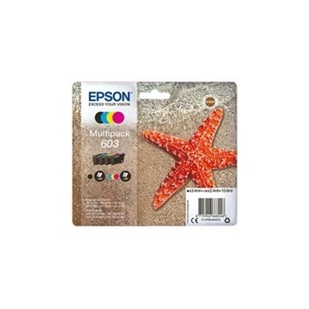 Epson C13T03U64010 603 Original Ink Cartridge Multipack CMY (130 Pages) K (150 Pages)